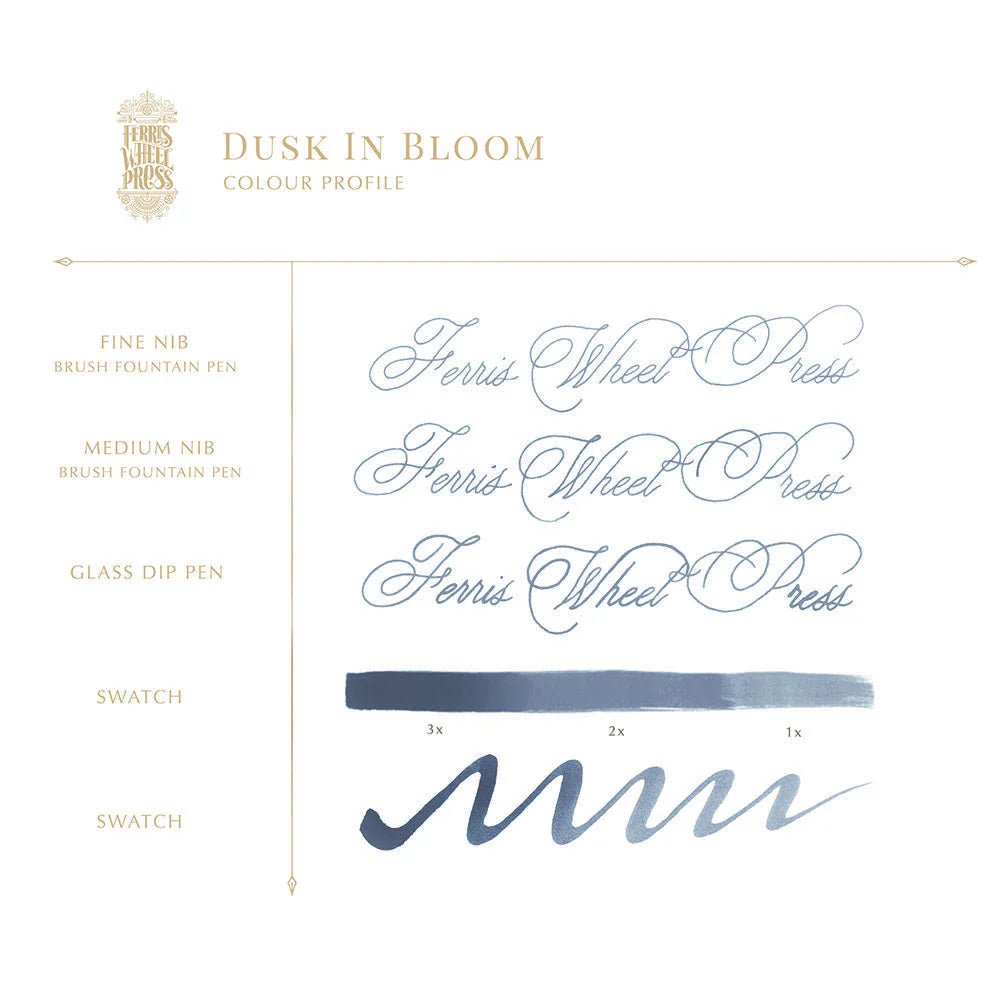 Flacon d'encre FERRIS WHEEL PRESS - Everyday Ink - Dusk in Bloom (38ml) - 818351000538