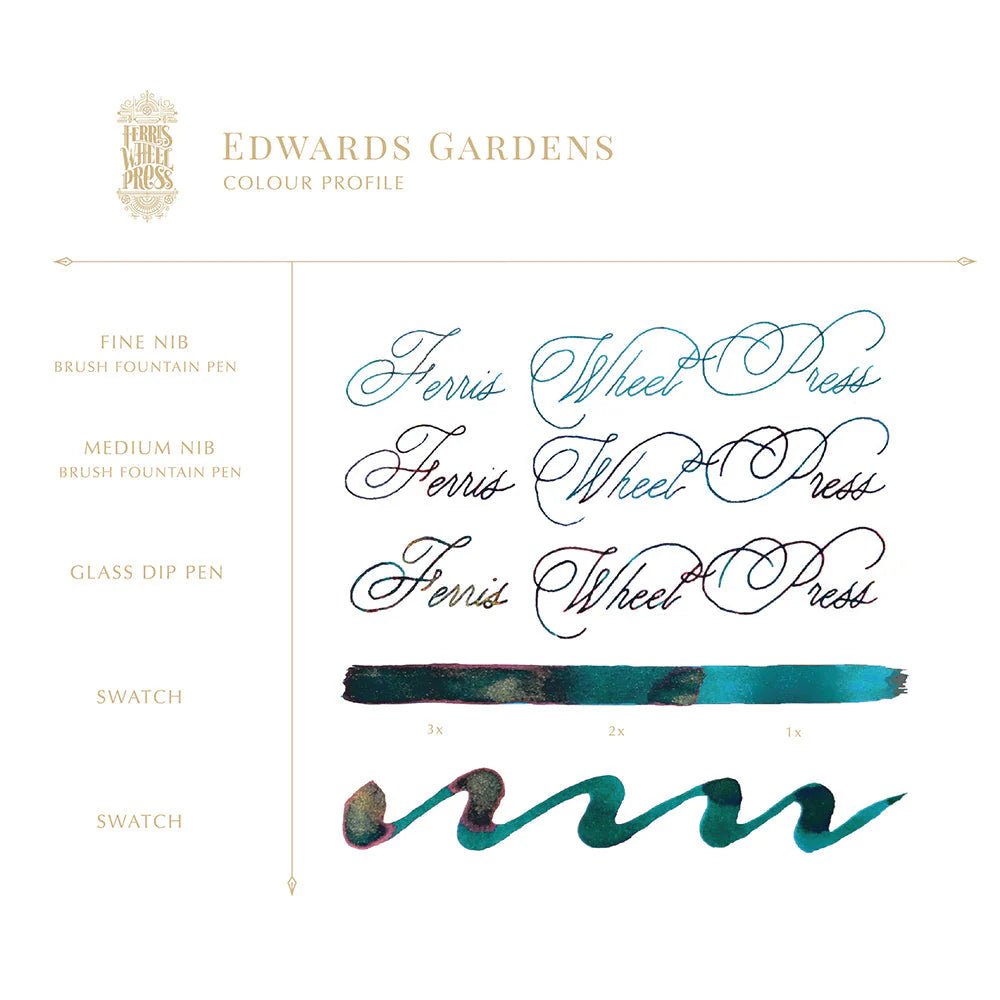 Flacon d'encre FERRIS WHEEL PRESS - Everyday Ink - Edwards Gardens (38ml) - 818351000545