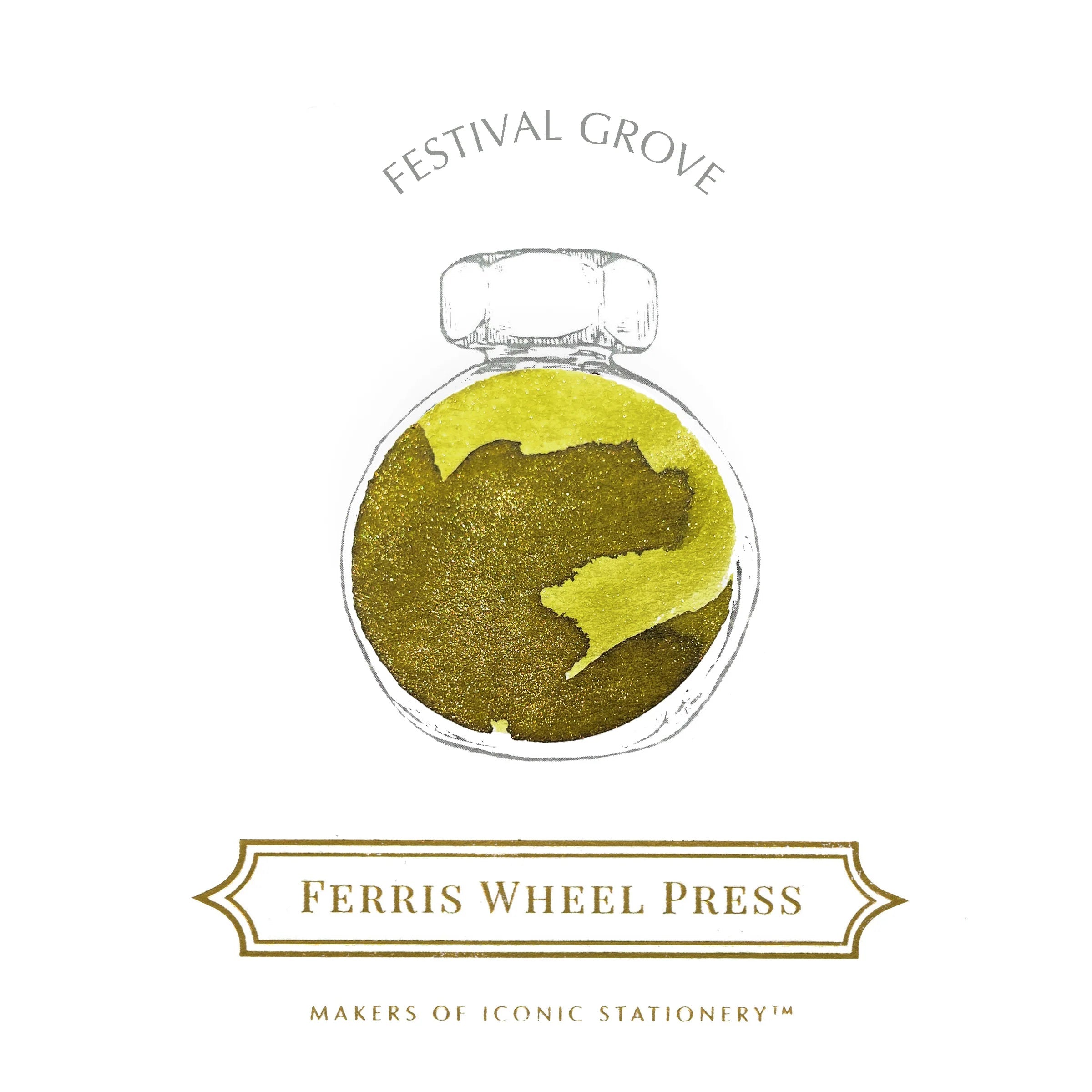 Flacon d'encre FERRIS WHEEL PRESS - Everyday Ink - Festival Grove (38ml) - 818351003881