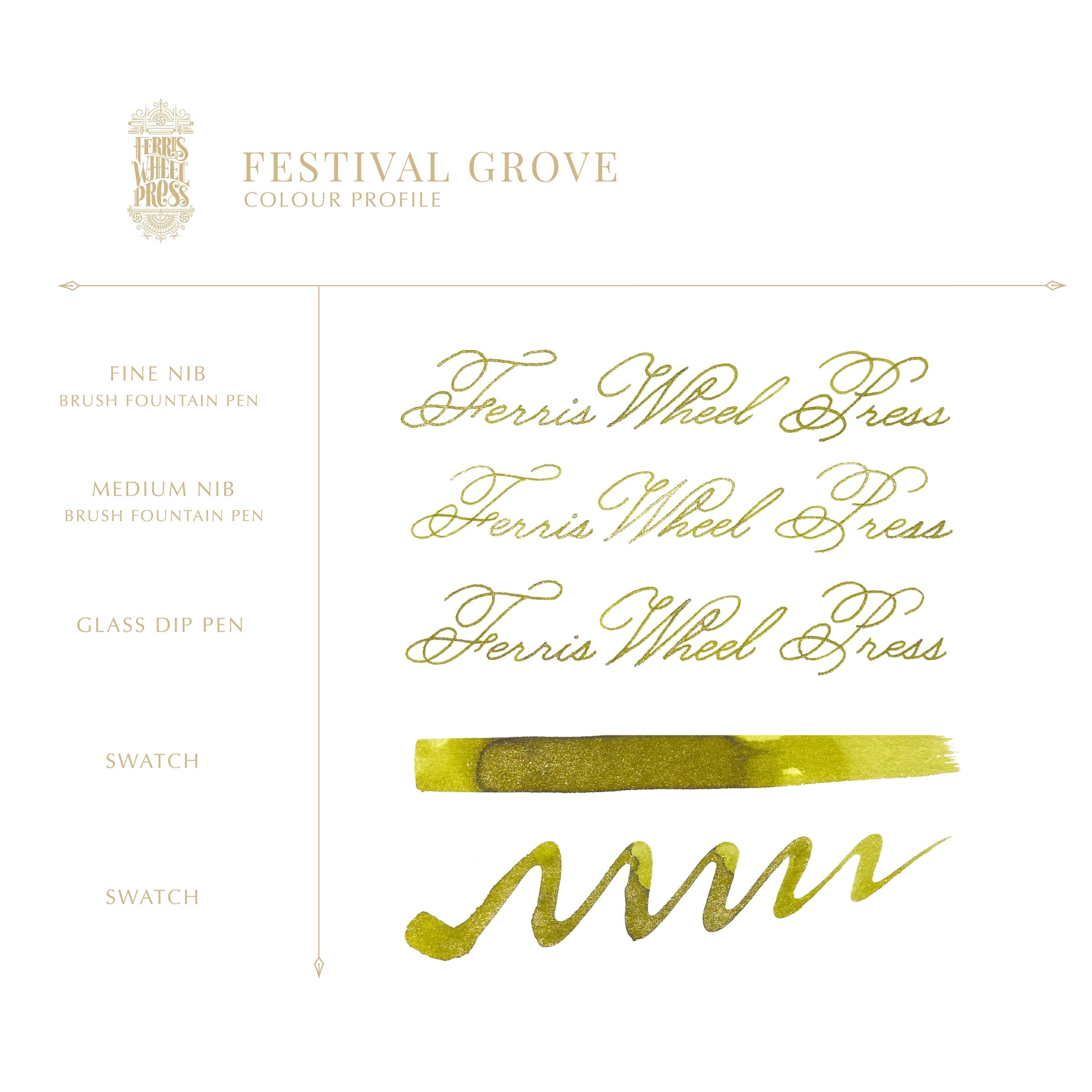 Flacon d'encre FERRIS WHEEL PRESS - Everyday Ink - Festival Grove (38ml) - 818351003881