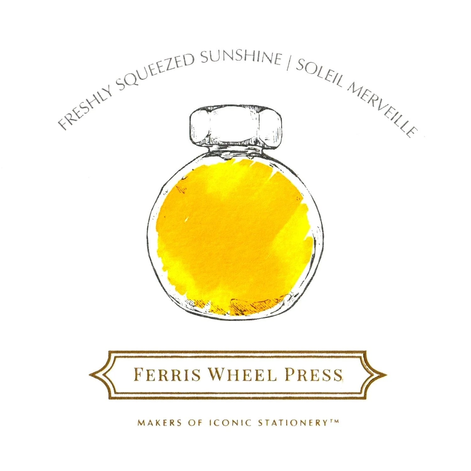 Flacon d'encre FERRIS WHEEL PRESS - Everyday Ink - Freshly Squeezed Sunshine (38ml) - 850025001540