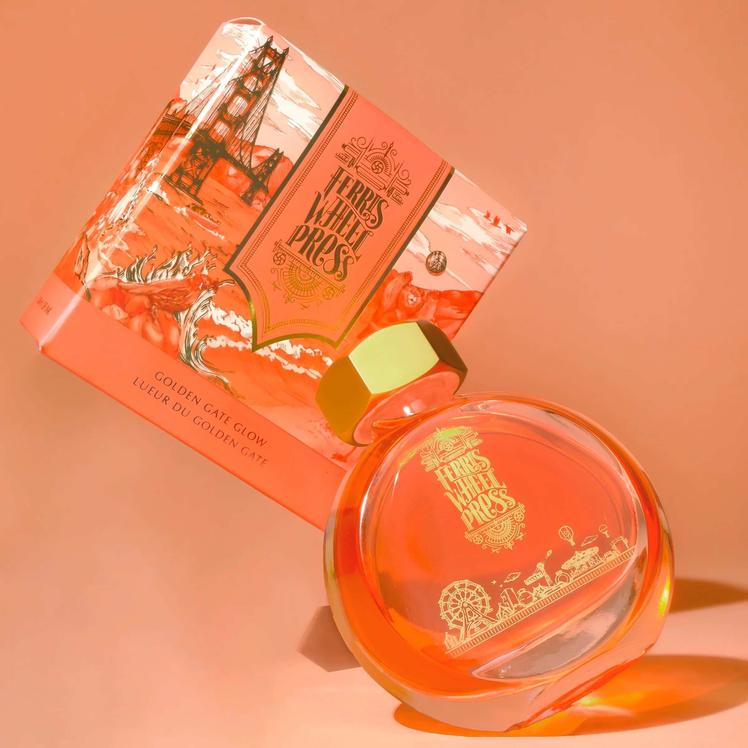 Flacon d'encre FERRIS WHEEL PRESS - Everyday Ink - Golden Gate Glow (38ml) - 818351002181