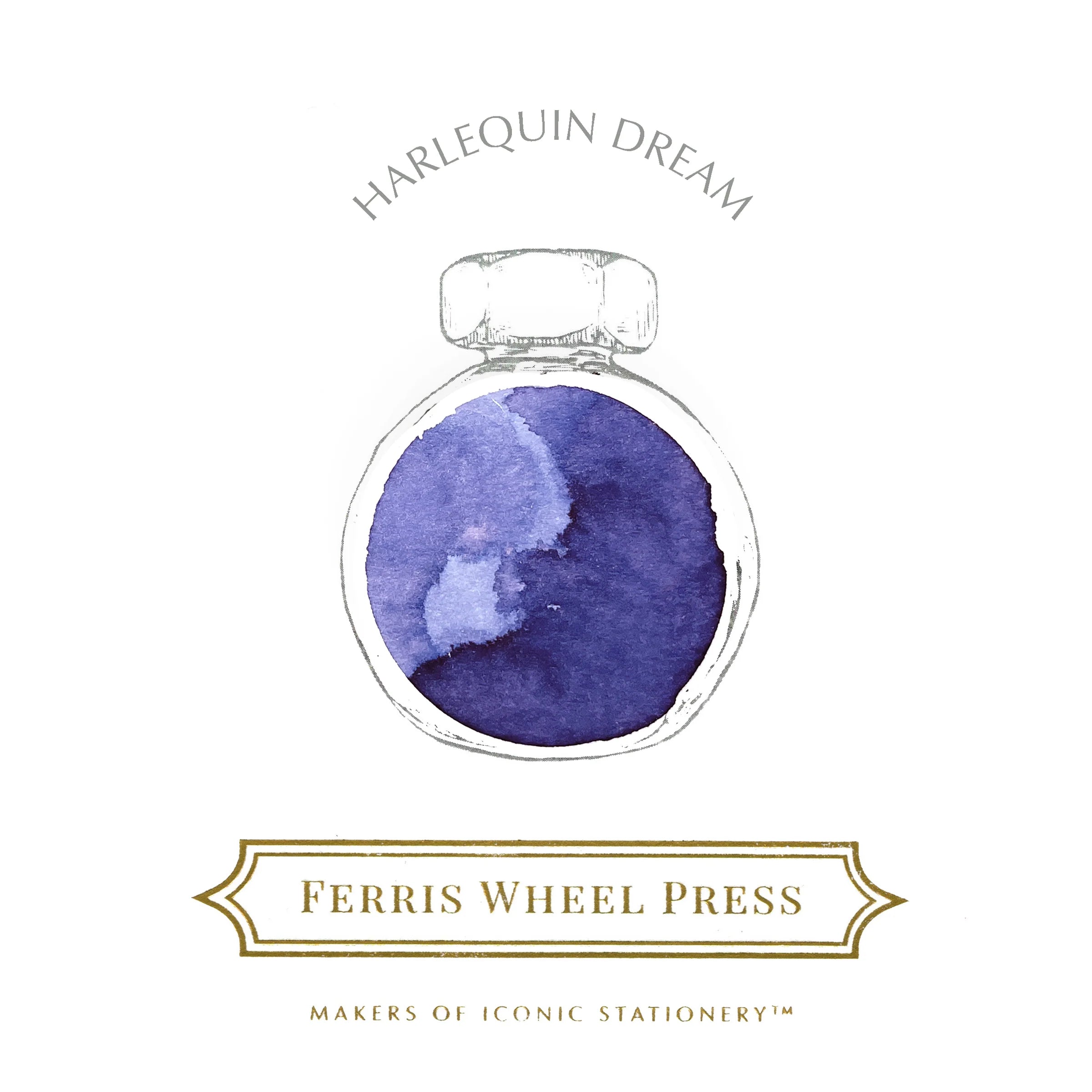 Flacon d'encre FERRIS WHEEL PRESS - Everyday Ink - Harlequin Dream (38ml) - 818351002839