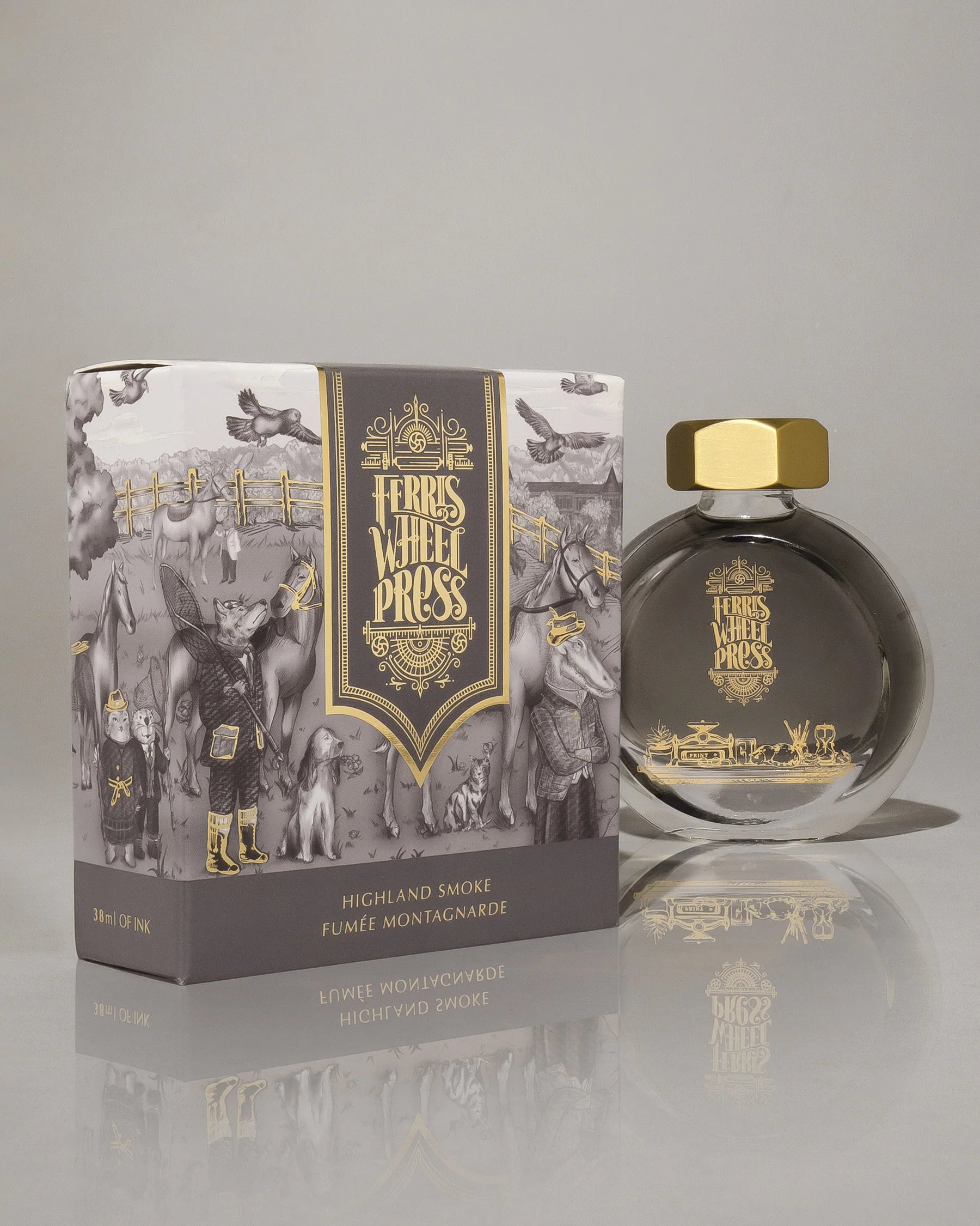 Flacon d'encre FERRIS WHEEL PRESS - Everyday Ink - Highland Smoke (38ml) -