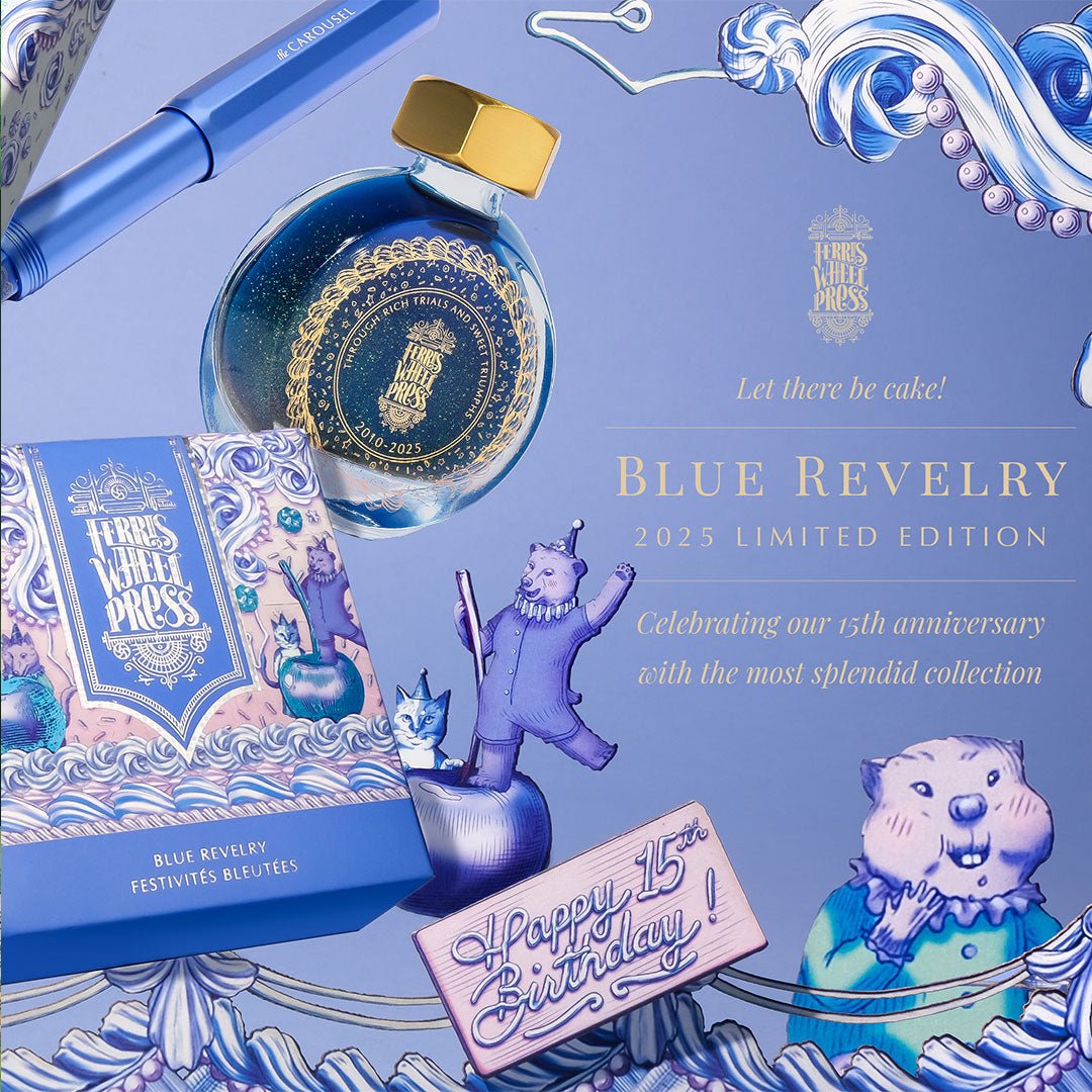 Flacon d'encre FERRIS WHEEL PRESS - Everyday Ink | Limited Edition 2025 - Blue Revelry (38ml) - 818351004574