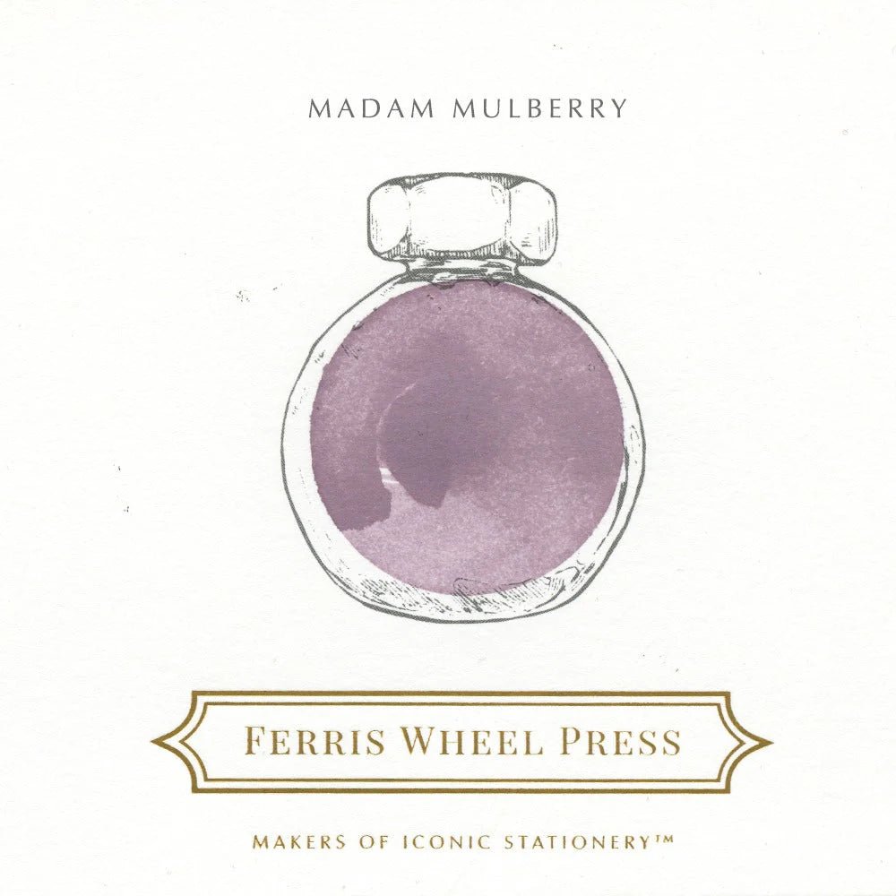 Flacon d'encre FERRIS WHEEL PRESS - Everyday Ink - Madam Mulberry (38ml) - 818351000323
