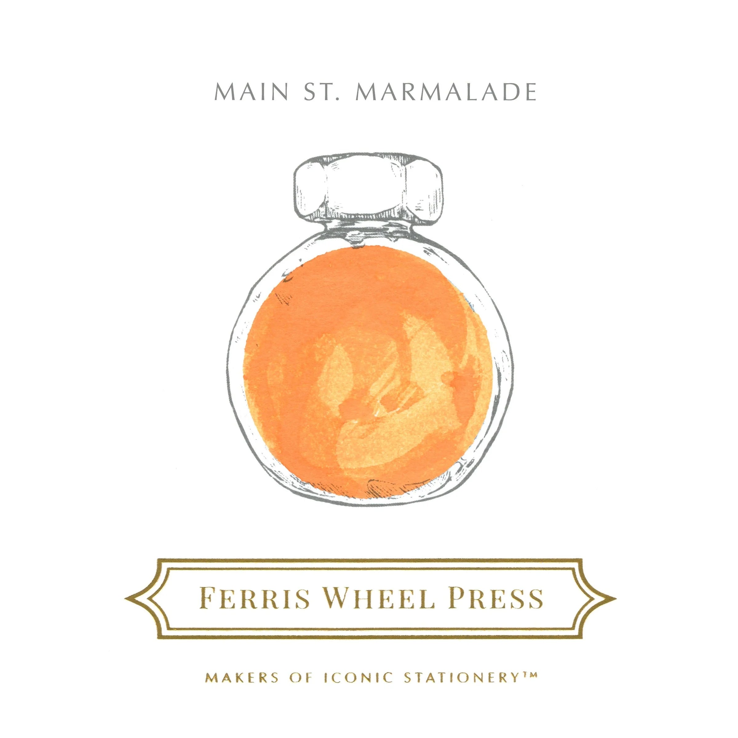 Flacon d'encre FERRIS WHEEL PRESS - Everyday Ink - Main St. Marmalade (38ml) - 818351000552