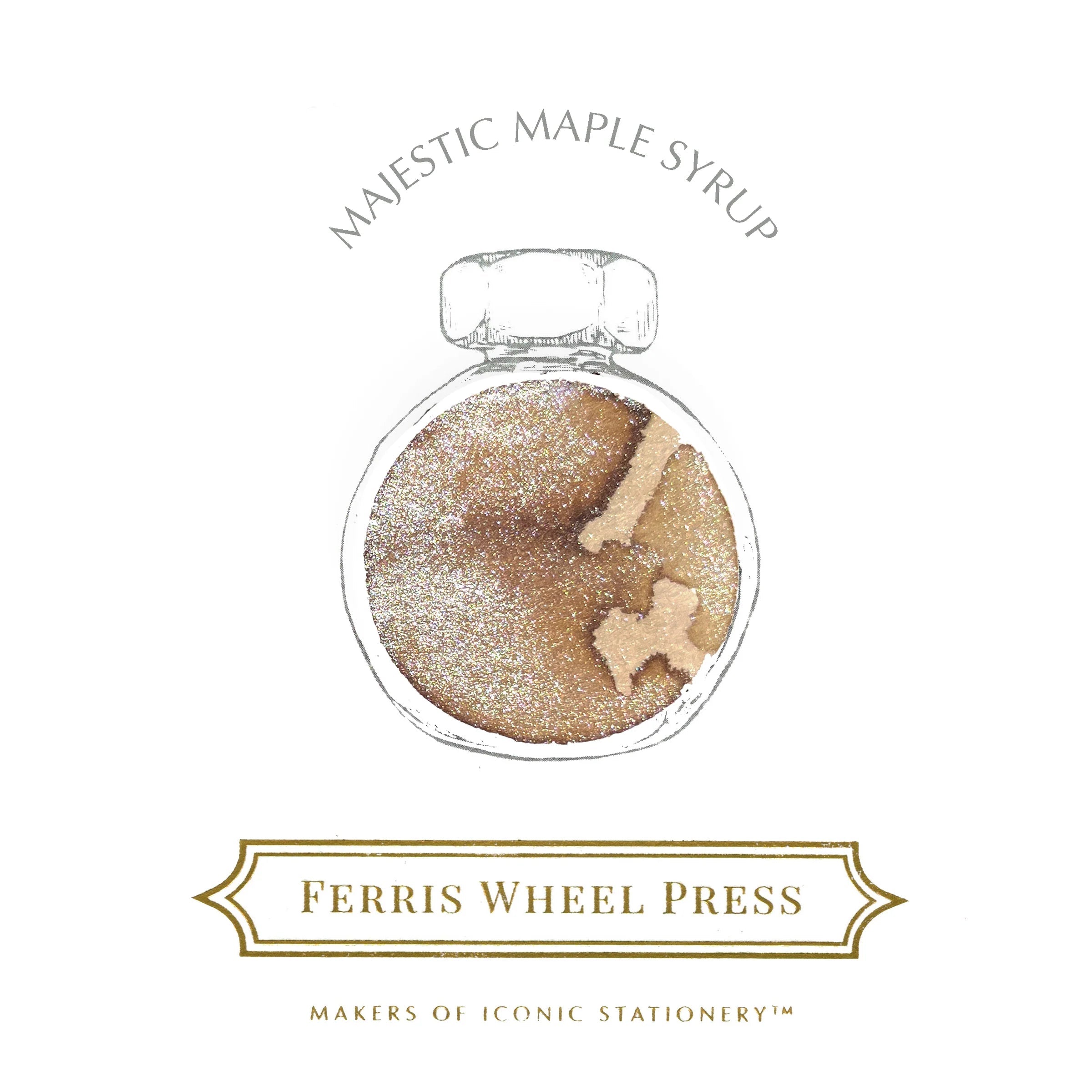 Flacon d'encre FERRIS WHEEL PRESS - Everyday Ink - Majestic Maple Syrup (38ml) - 818351002525