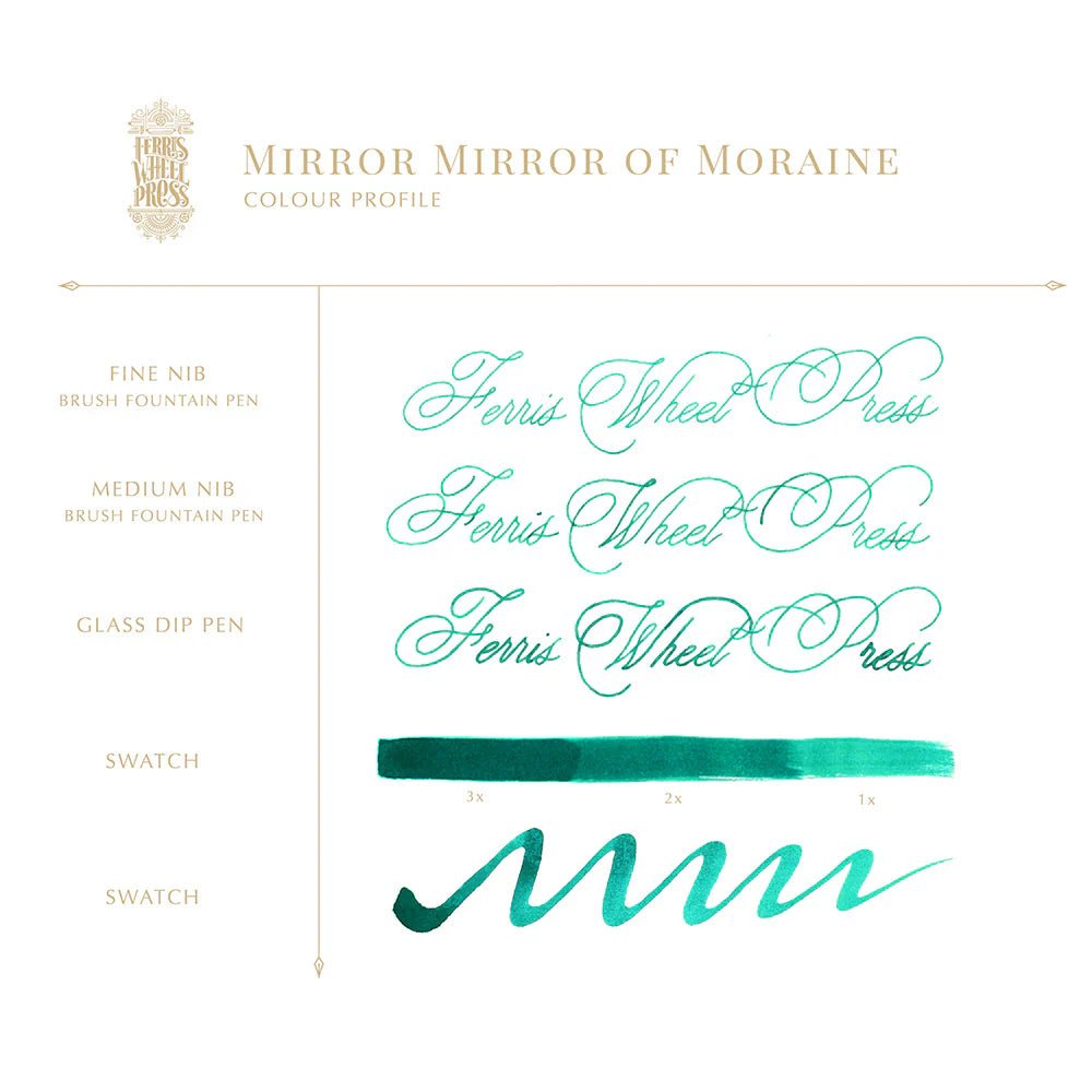 Flacon d'encre FERRIS WHEEL PRESS - Everyday Ink - Mirror Mirror of Moraine (38ml) - 850025001533