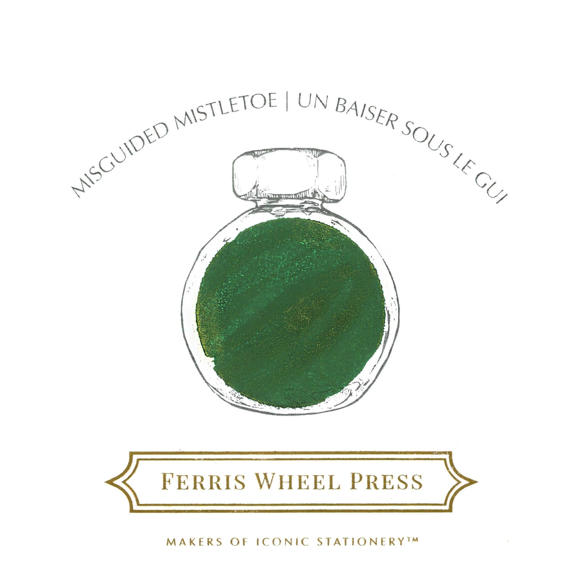 Flacon d'encre FERRIS WHEEL PRESS - Everyday Ink - Misguided Mistletoe (38ml) - 850025001670