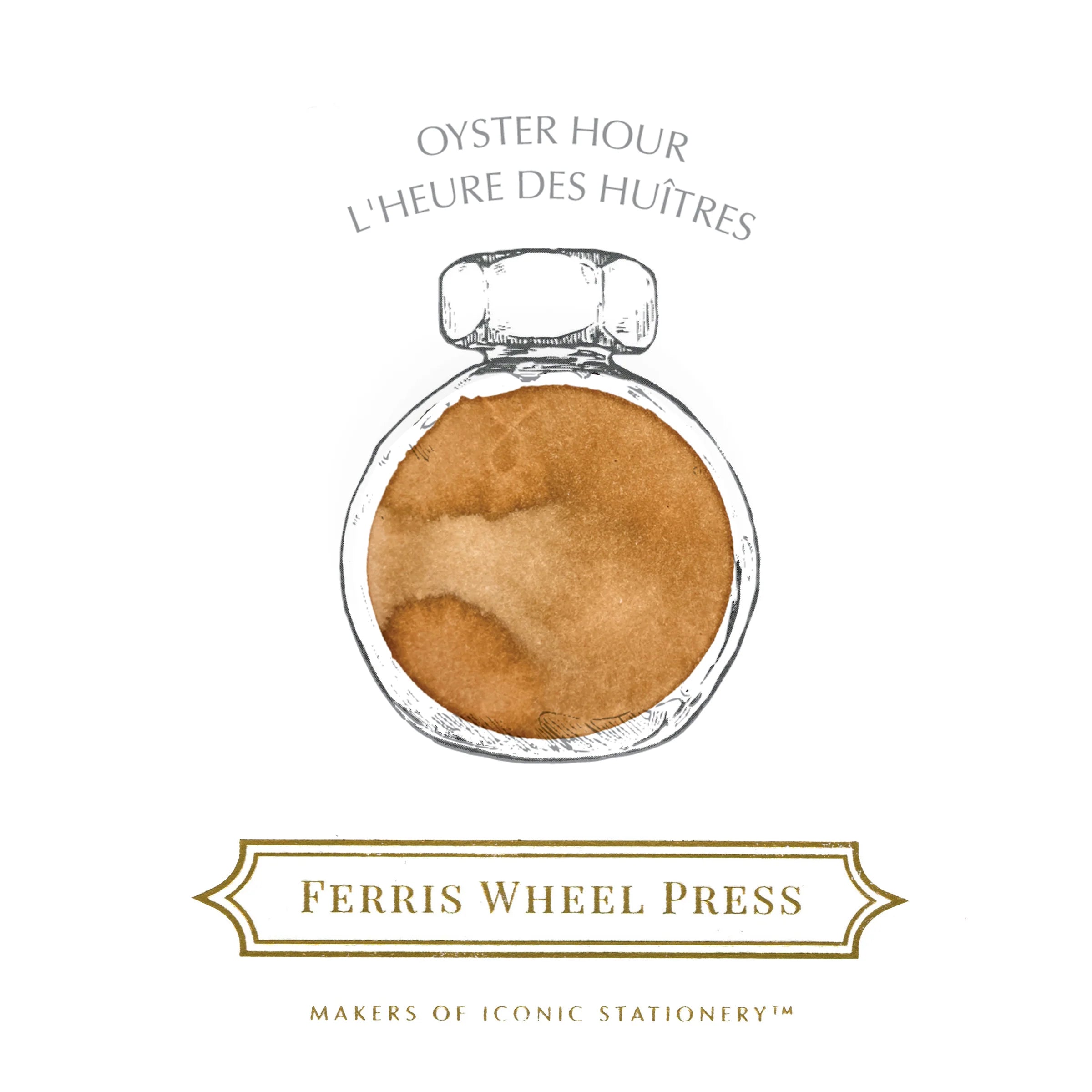 Flacon d'encre FERRIS WHEEL PRESS - Everyday Ink - Oyster Hour (38ml) - 818351001887