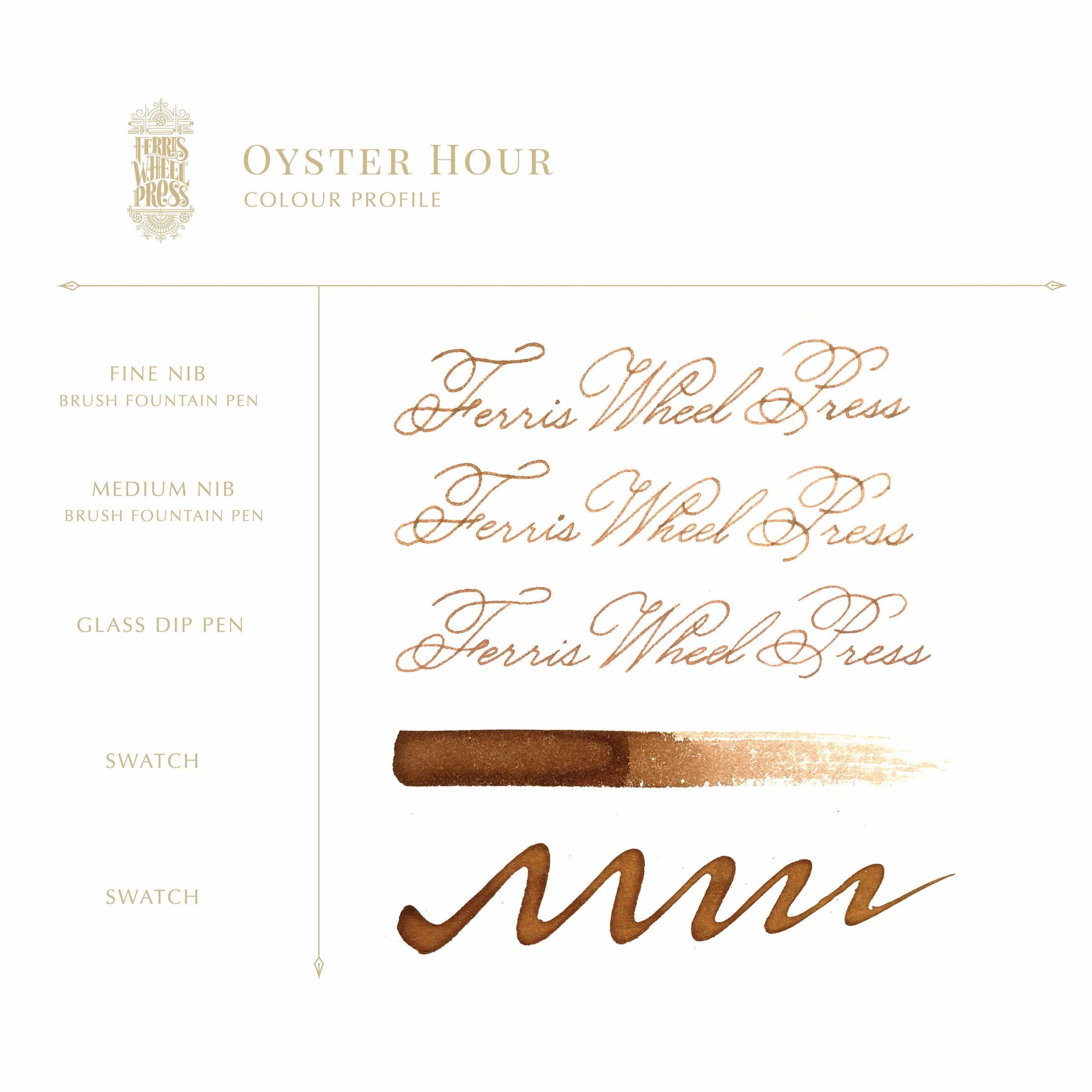 Flacon d'encre FERRIS WHEEL PRESS - Everyday Ink - Oyster Hour (38ml) - 818351001887