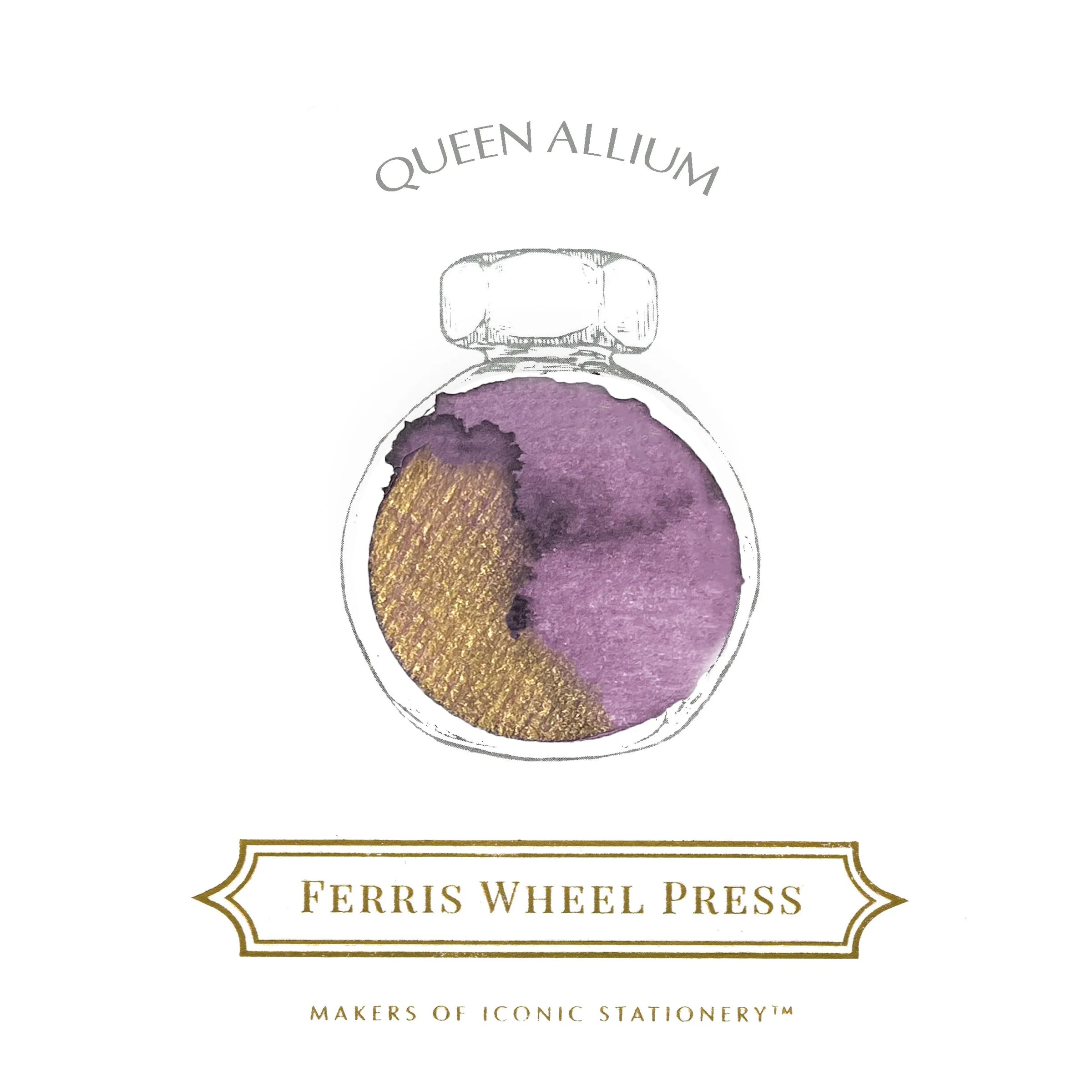 Flacon d'encre FERRIS WHEEL PRESS - Everyday Ink - Queen Allium (38ml) - 818351001504