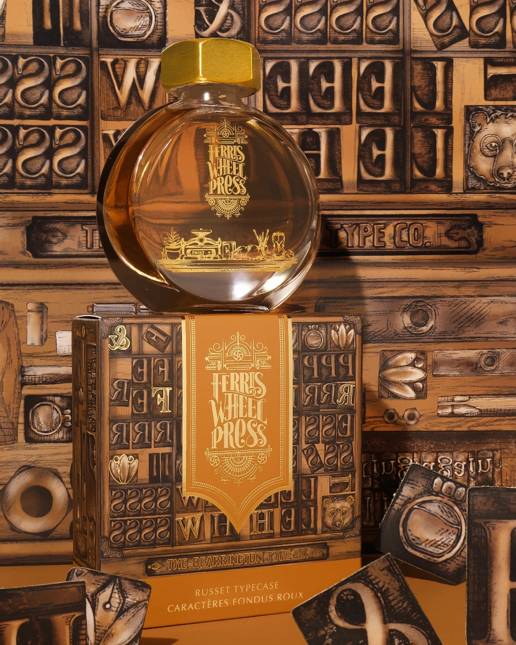 Flacon d'encre FERRIS WHEEL PRESS - Everyday Ink - Russet Typecase (38ml) -