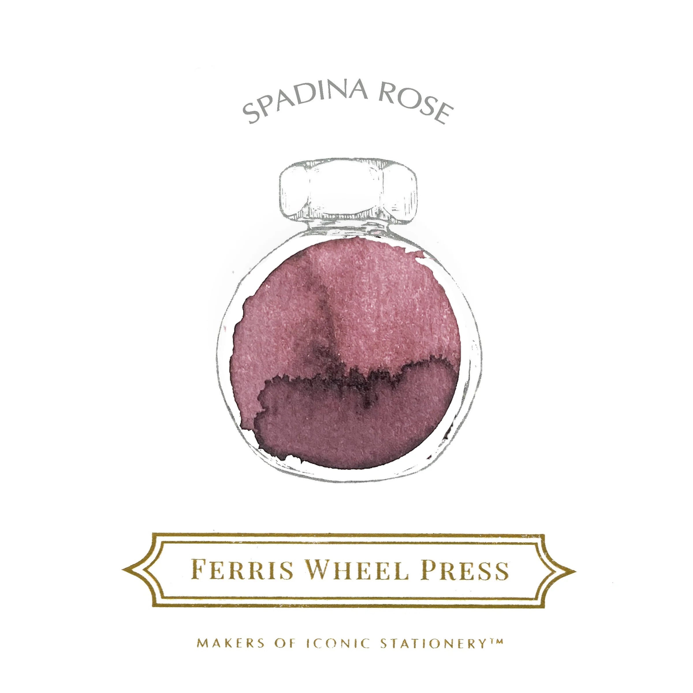 Flacon d'encre FERRIS WHEEL PRESS - Everyday Ink - Spadina Rose (38ml) - 818351001528