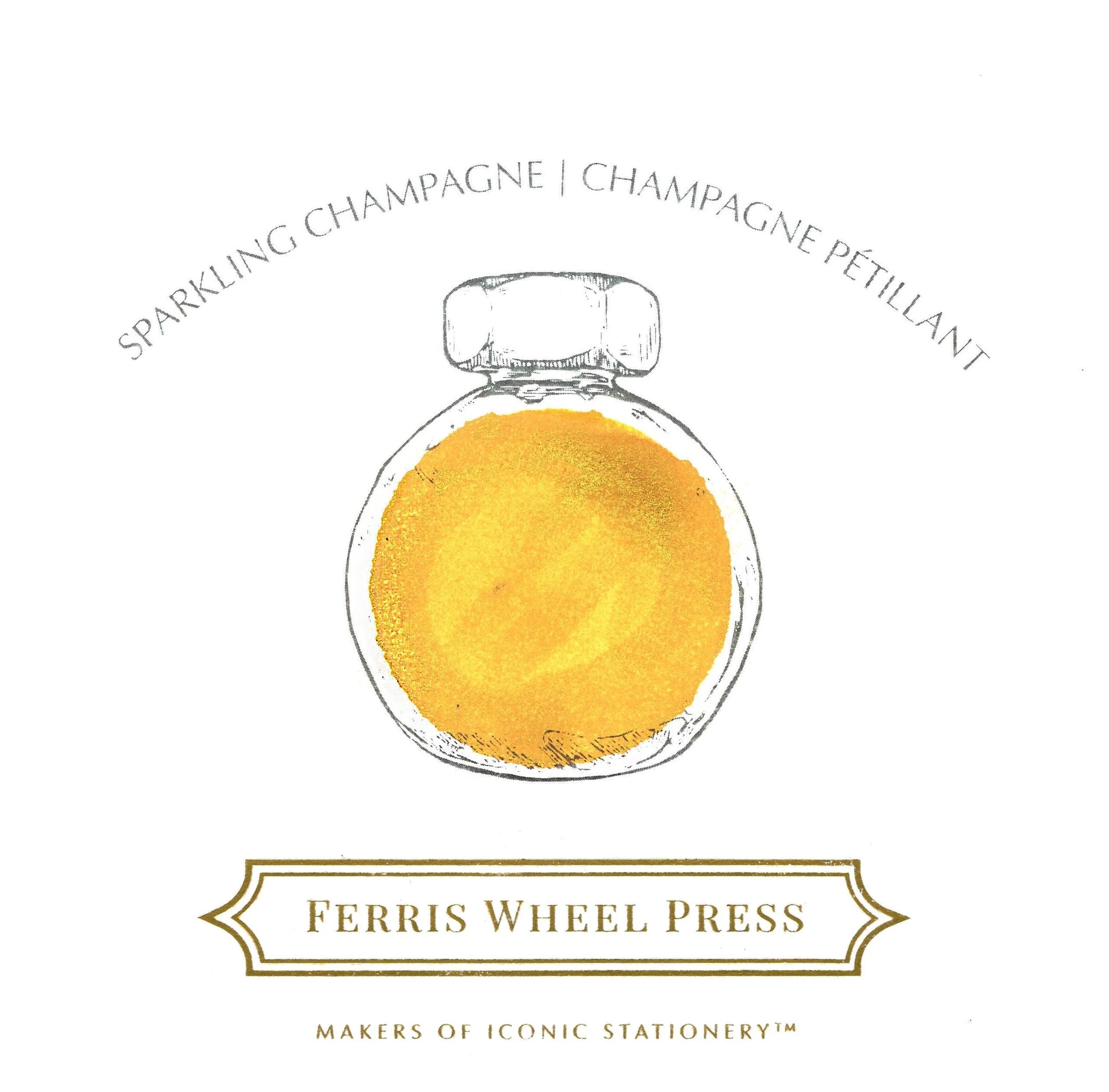 Flacon d'encre FERRIS WHEEL PRESS - Everyday Ink - Sparkling Champagne (38ml) - 850025001656