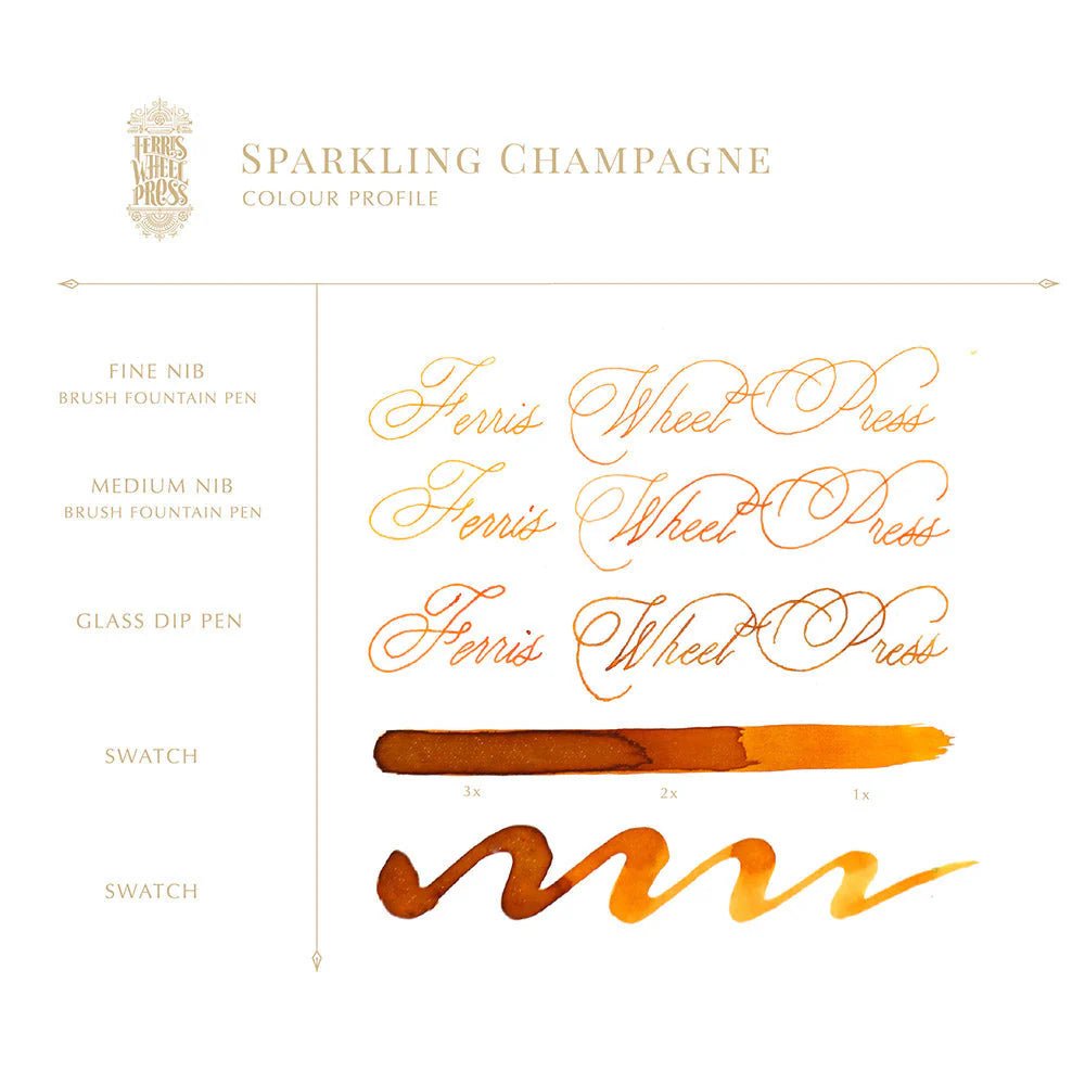 Flacon d'encre FERRIS WHEEL PRESS - Everyday Ink - Sparkling Champagne (38ml) - 850025001656