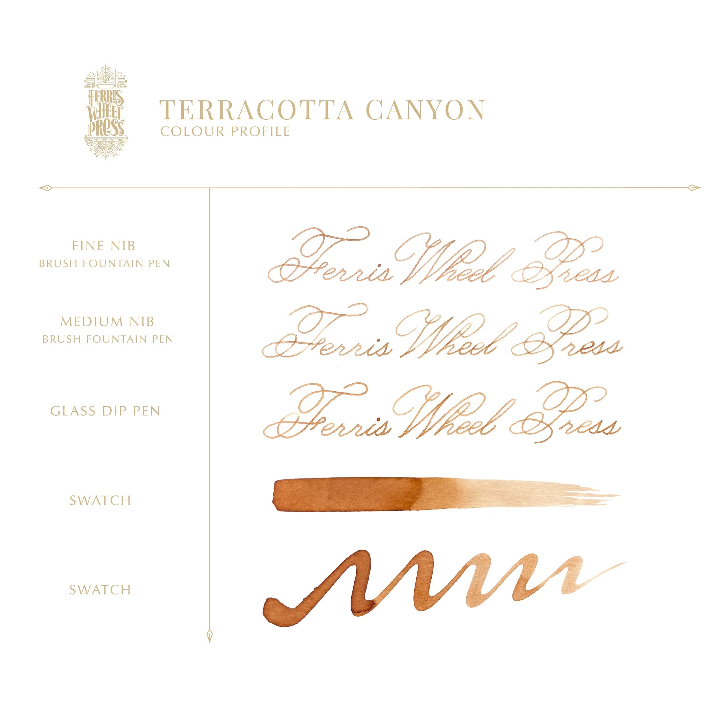 Flacon d'encre FERRIS WHEEL PRESS - Everyday Ink - Terracotta Canyon (38ml) - 818351003300