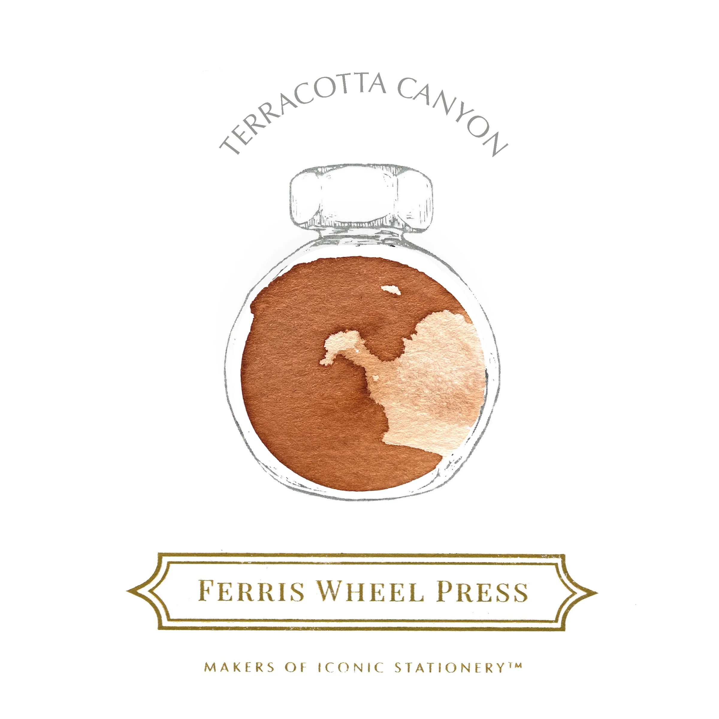 Flacon d'encre FERRIS WHEEL PRESS - Everyday Ink - Terracotta Canyon (38ml) - 818351003300