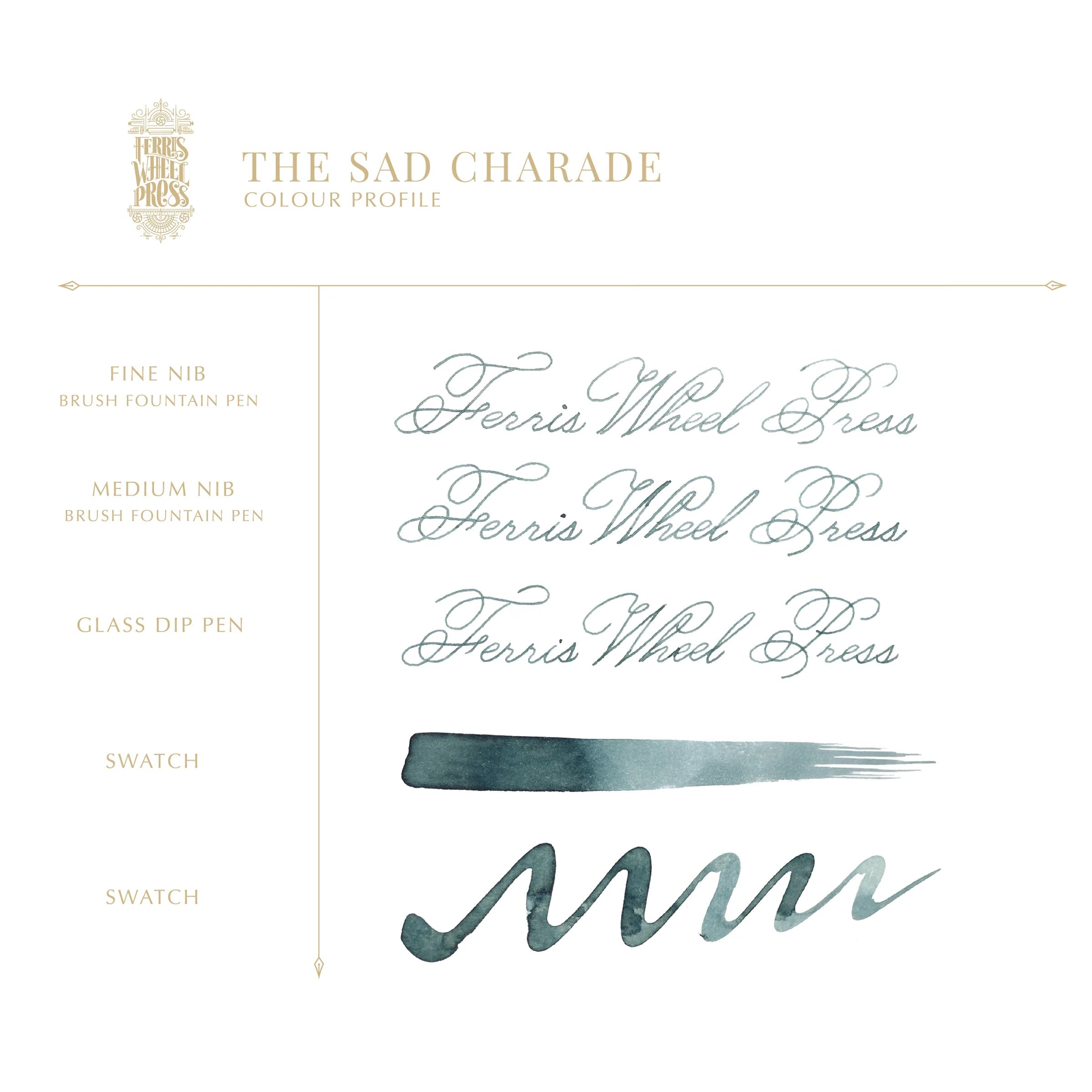 Flacon d'encre FERRIS WHEEL PRESS - Everyday Ink - The Sad Charade (38ml) - 818351002907