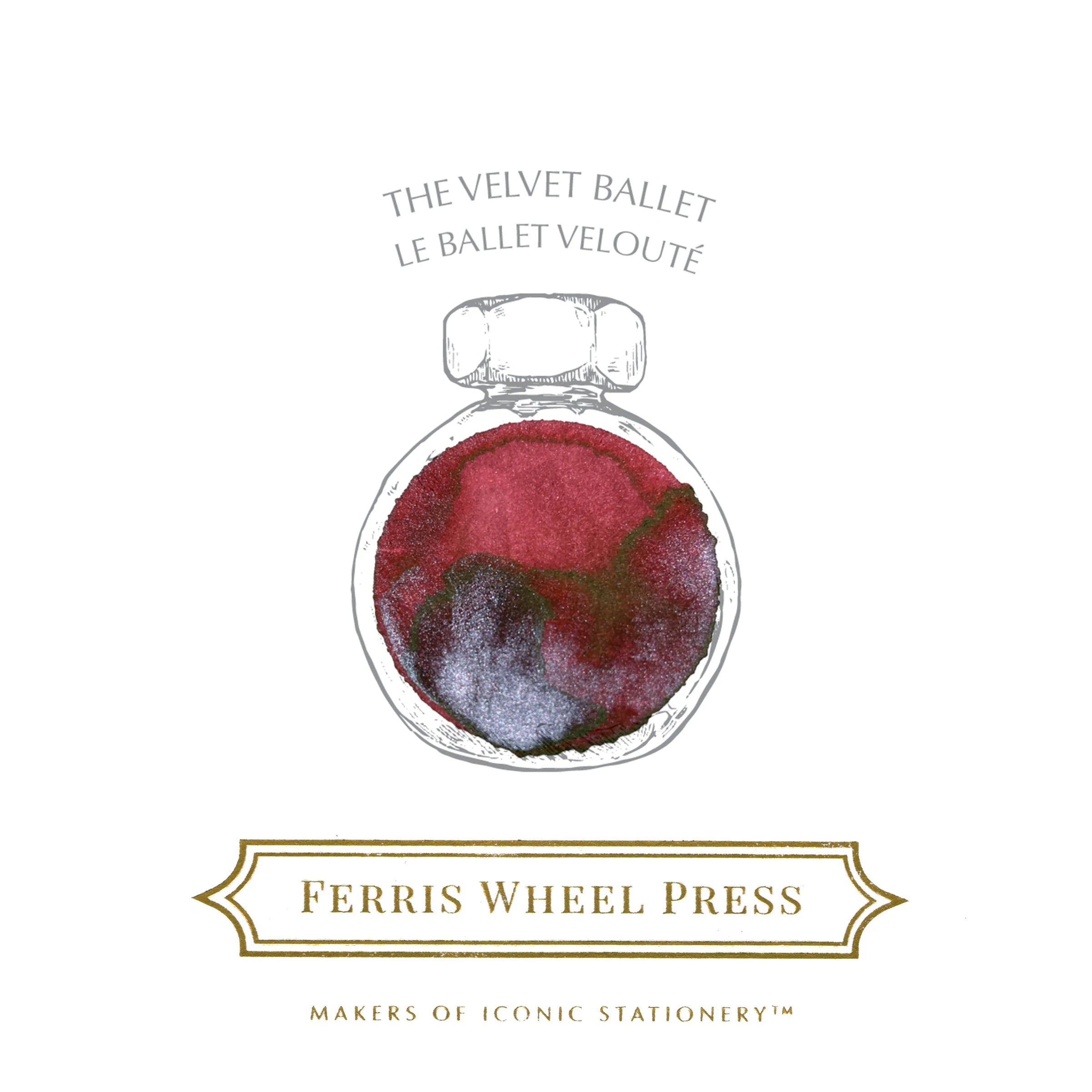 Flacon d'encre FERRIS WHEEL PRESS - Everyday Ink - The Velvet Ballet (38ml) - 818351001894