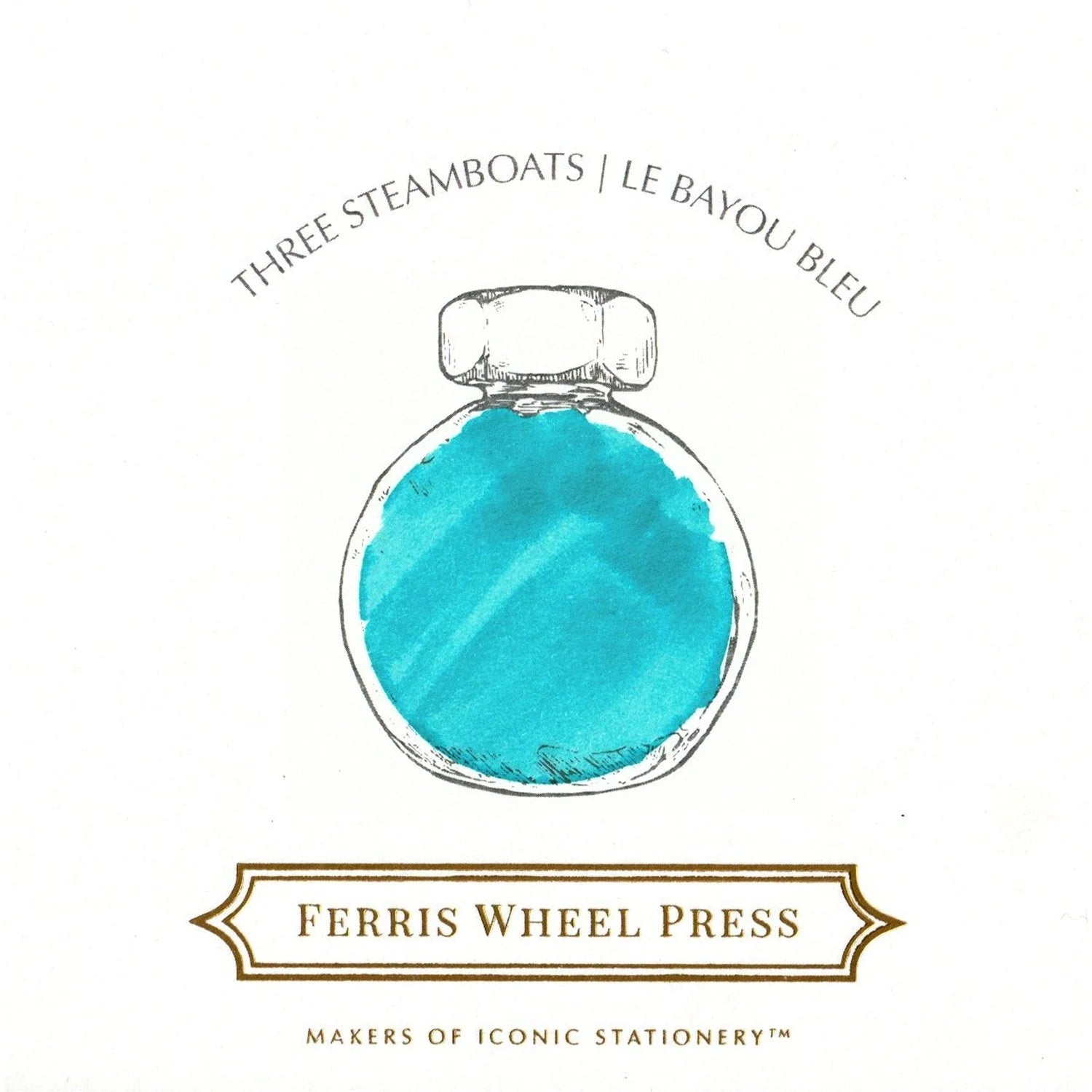 Flacon d'encre FERRIS WHEEL PRESS - Everyday Ink - Three Steamboats (38ml) - 850025001526