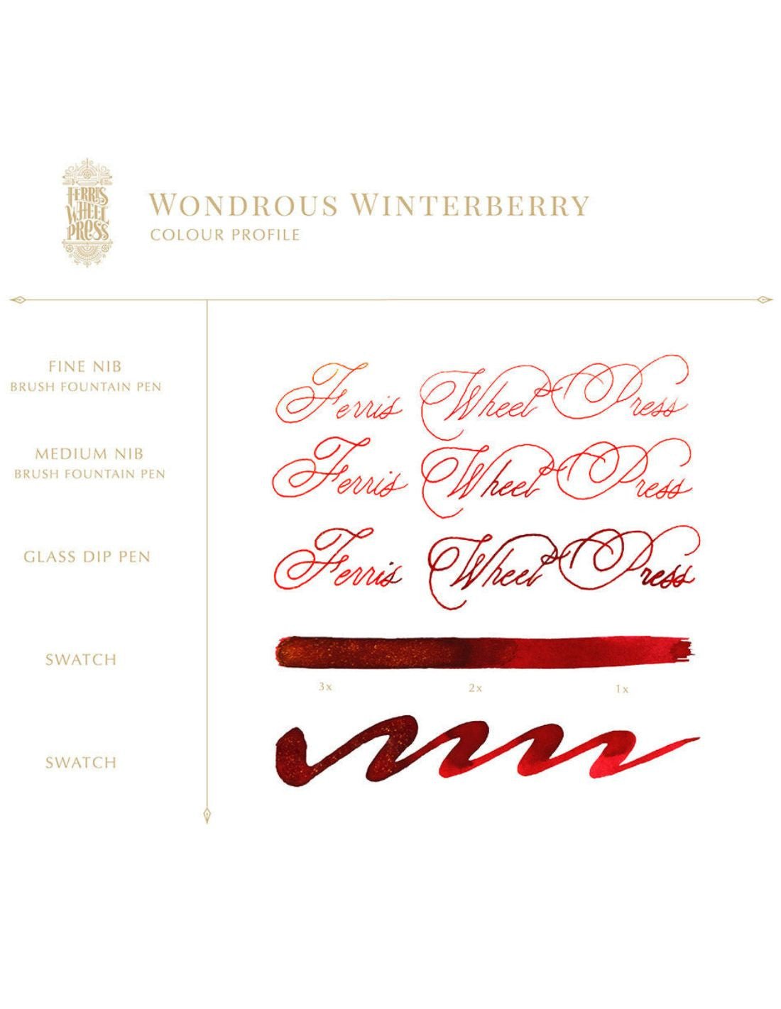 Flacon d'encre FERRIS WHEEL PRESS - Everyday Ink - Wondrous Winterberry (38ml) - 850025001663