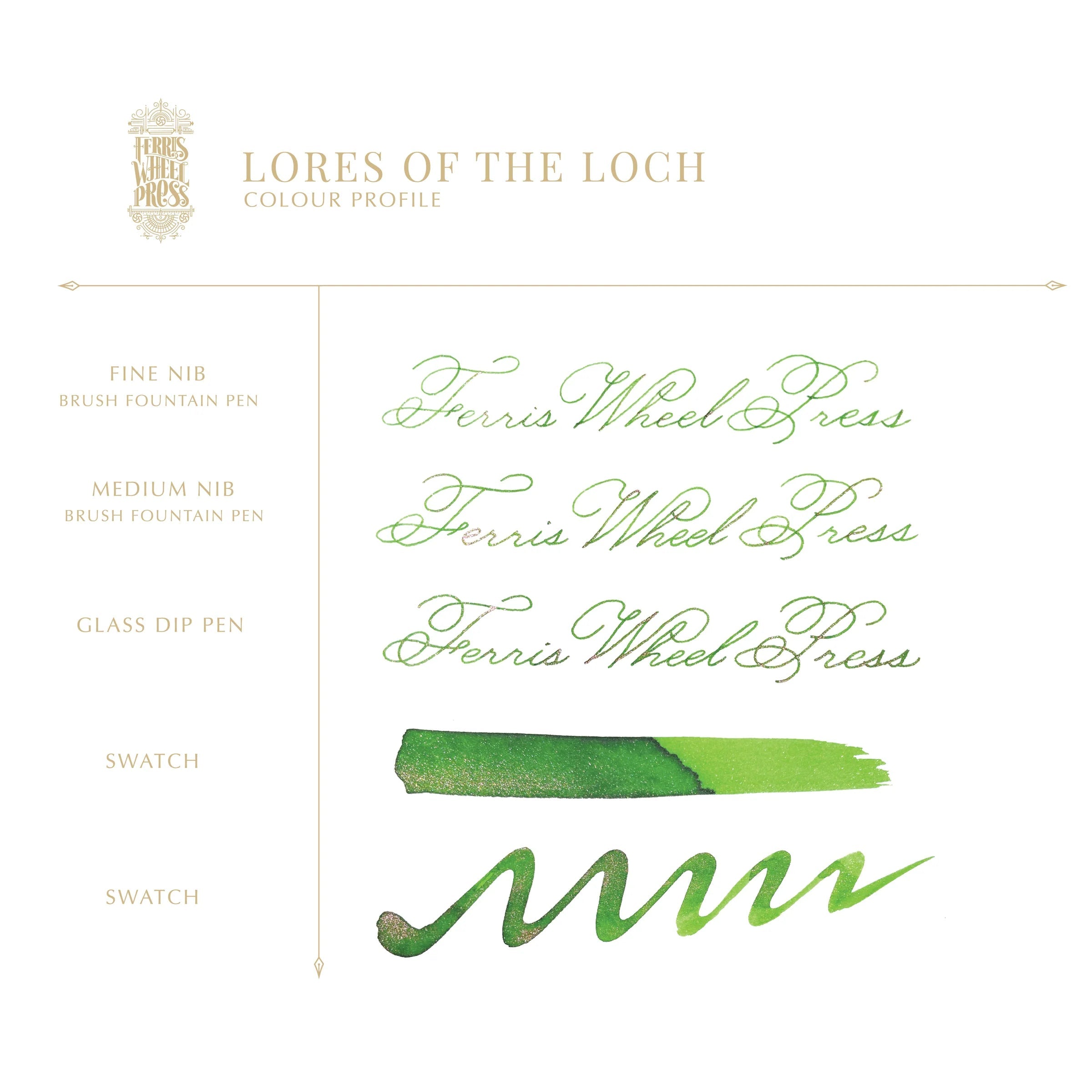 Flacon d'encre FERRIS WHEEL PRESS - FerriTales - Bestiary Series | Lores of the Loch (20ml) - 818351004536