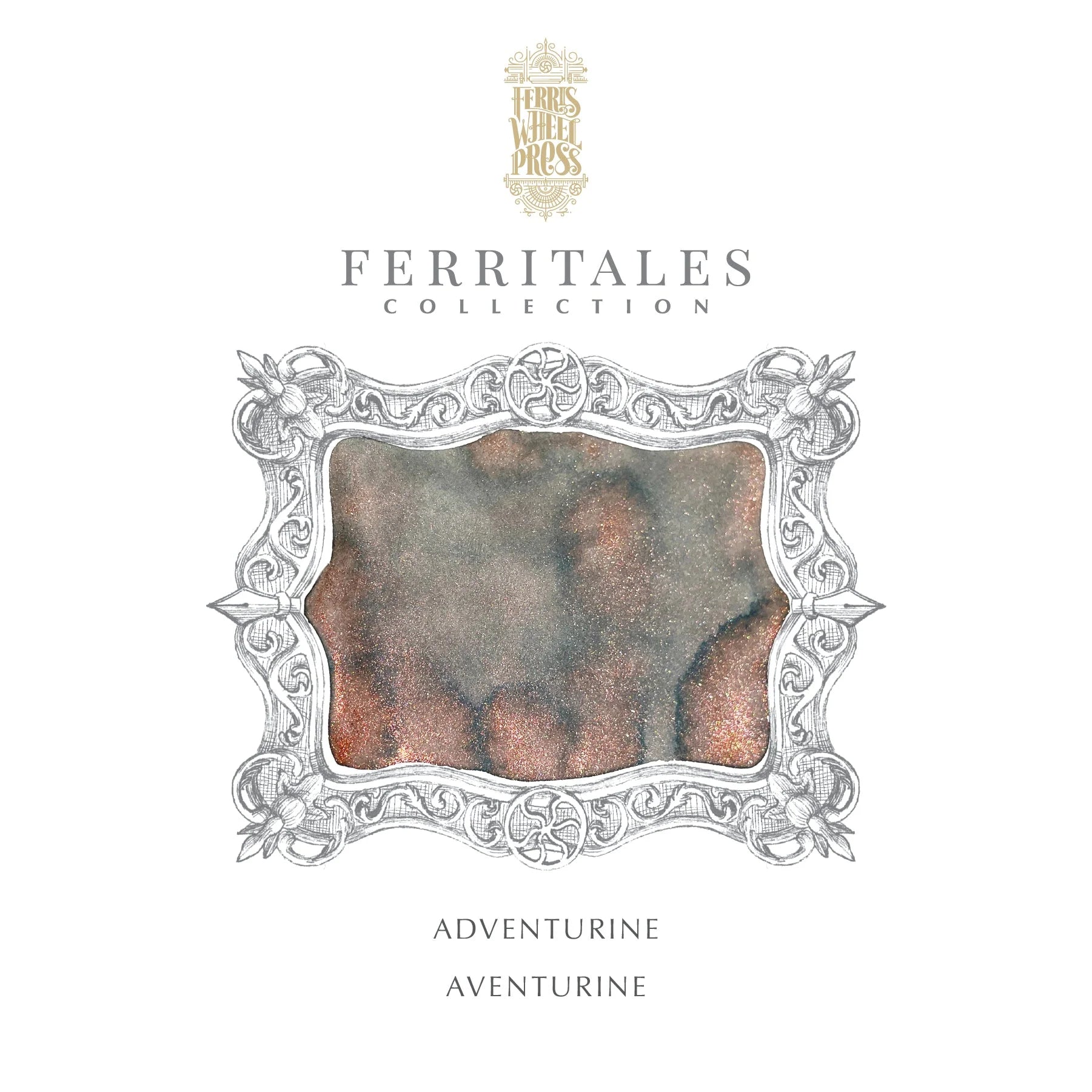 Flacon d'encre FERRIS WHEEL PRESS - FerriTales - Down the Rabbit Hole | Adventurine (20ml) - 818351001818