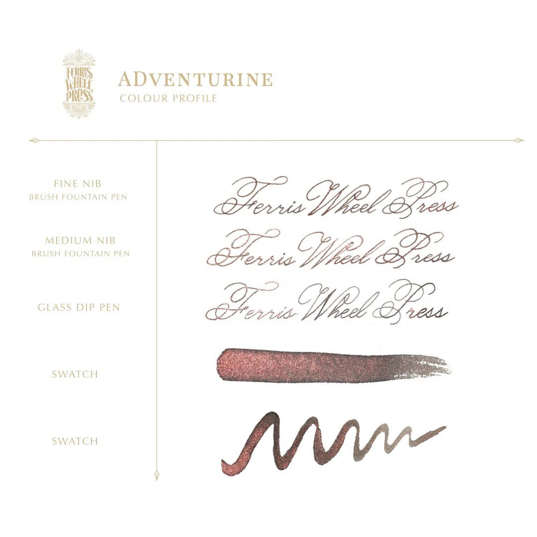 Flacon d'encre FERRIS WHEEL PRESS - FerriTales - Down the Rabbit Hole | Adventurine (20ml) - 818351001818