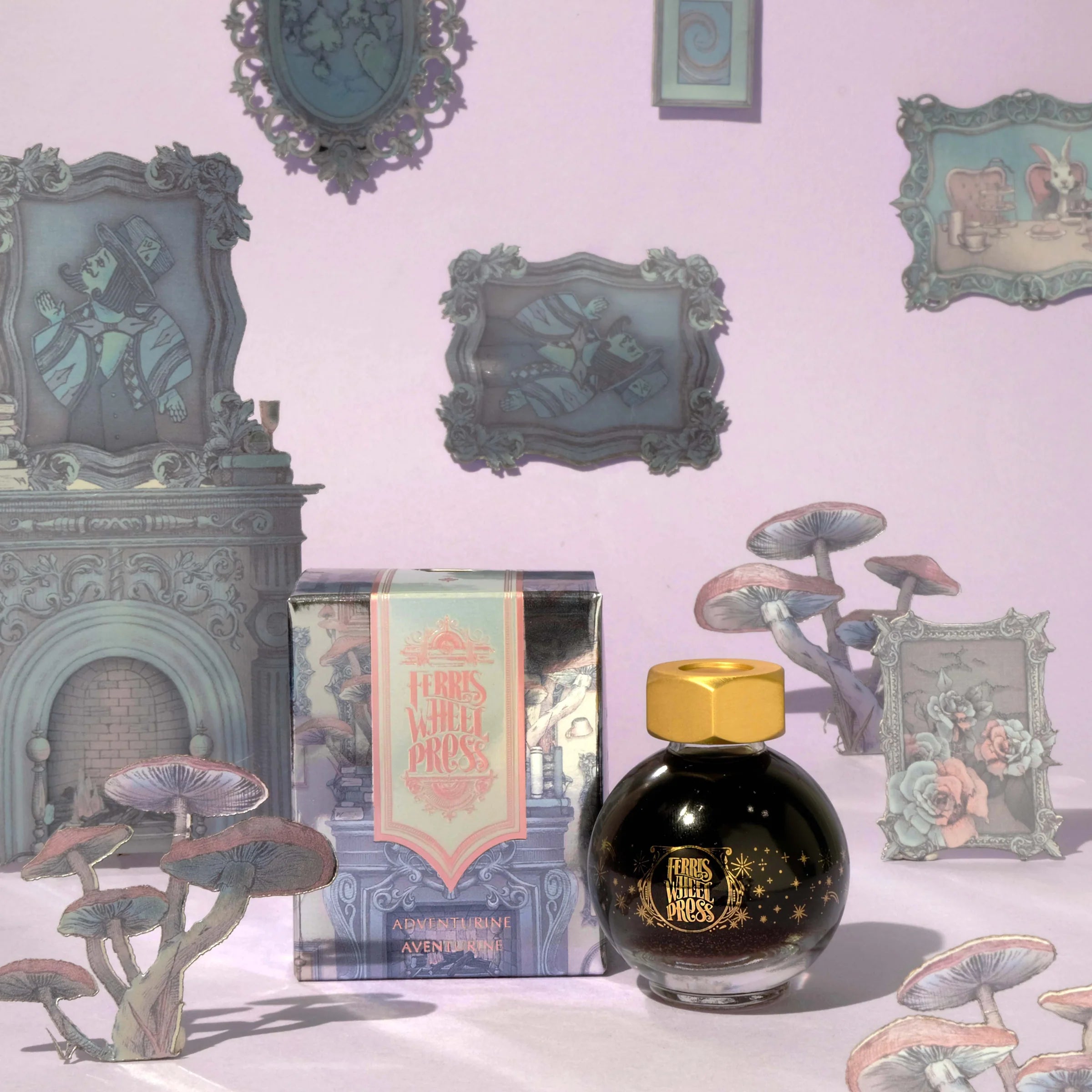 Flacon d'encre FERRIS WHEEL PRESS - FerriTales - Down the Rabbit Hole | Adventurine (20ml) - 818351001818