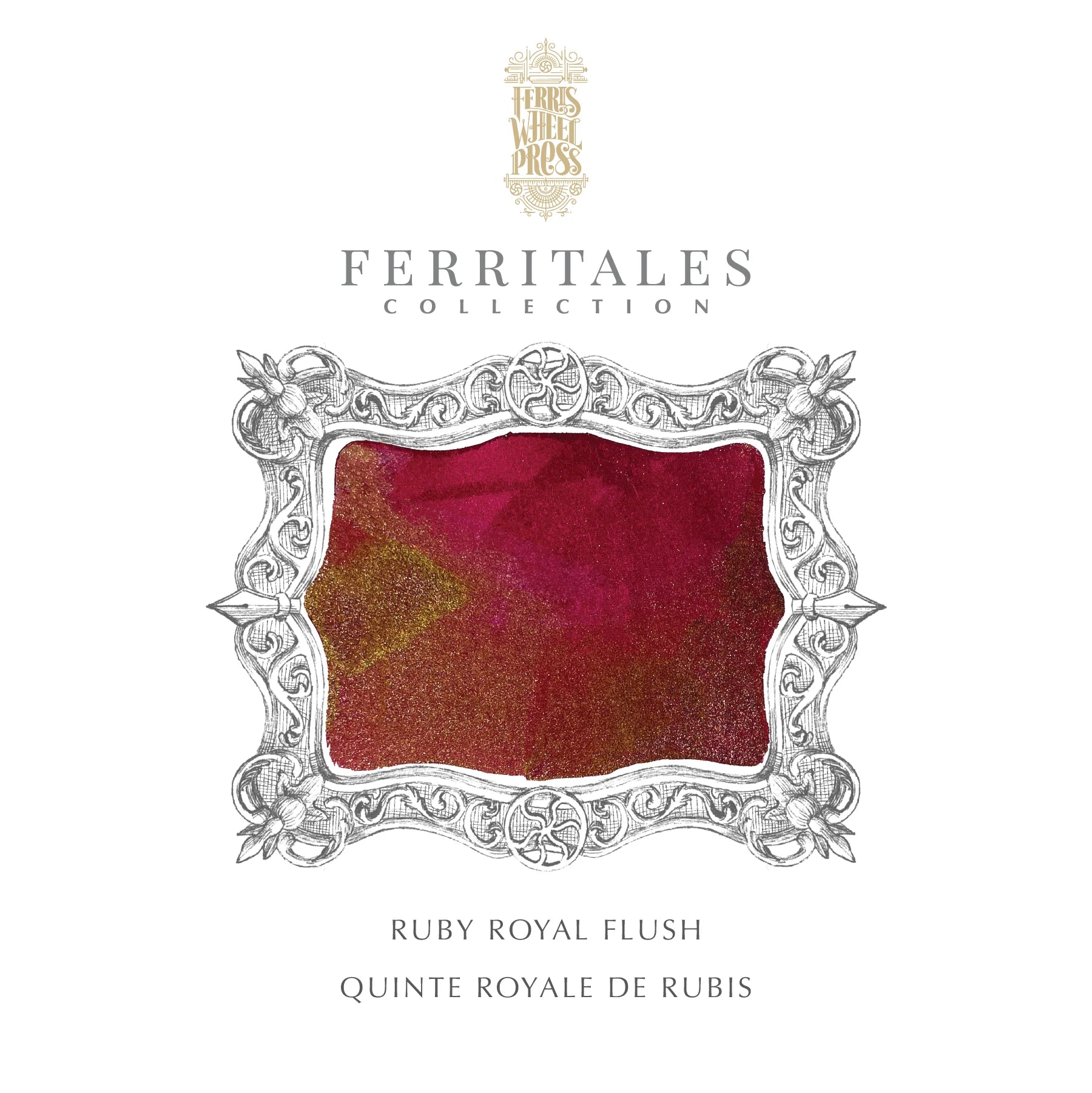 Flacon d'encre FERRIS WHEEL PRESS - FerriTales - Down the Rabbit Hole | Ruby Royal Flush (20ml) -