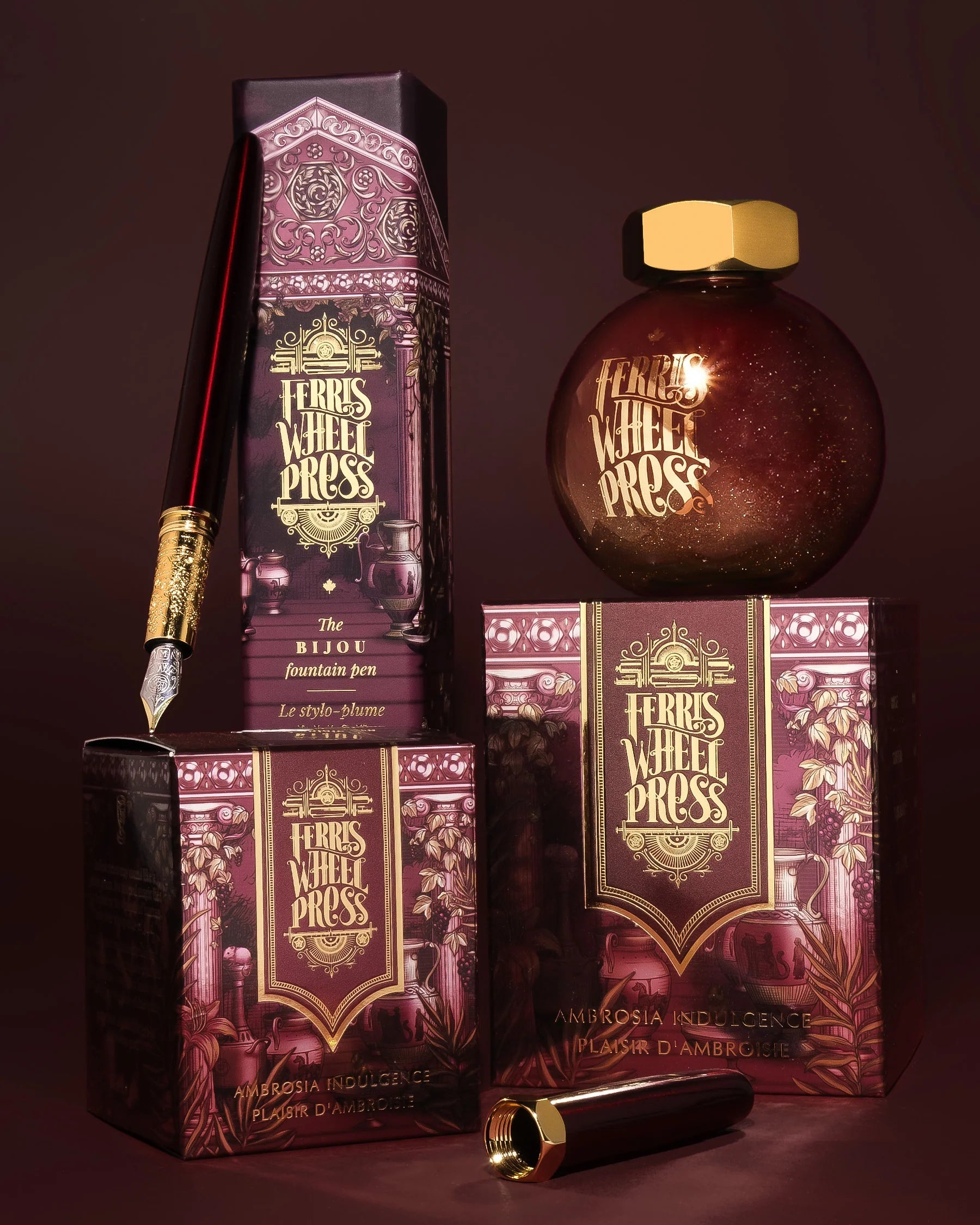 Flacon d'encre FERRIS WHEEL PRESS - FerriTales - King Midas | Ambrosia Indulgence (20ml) - 818351003669