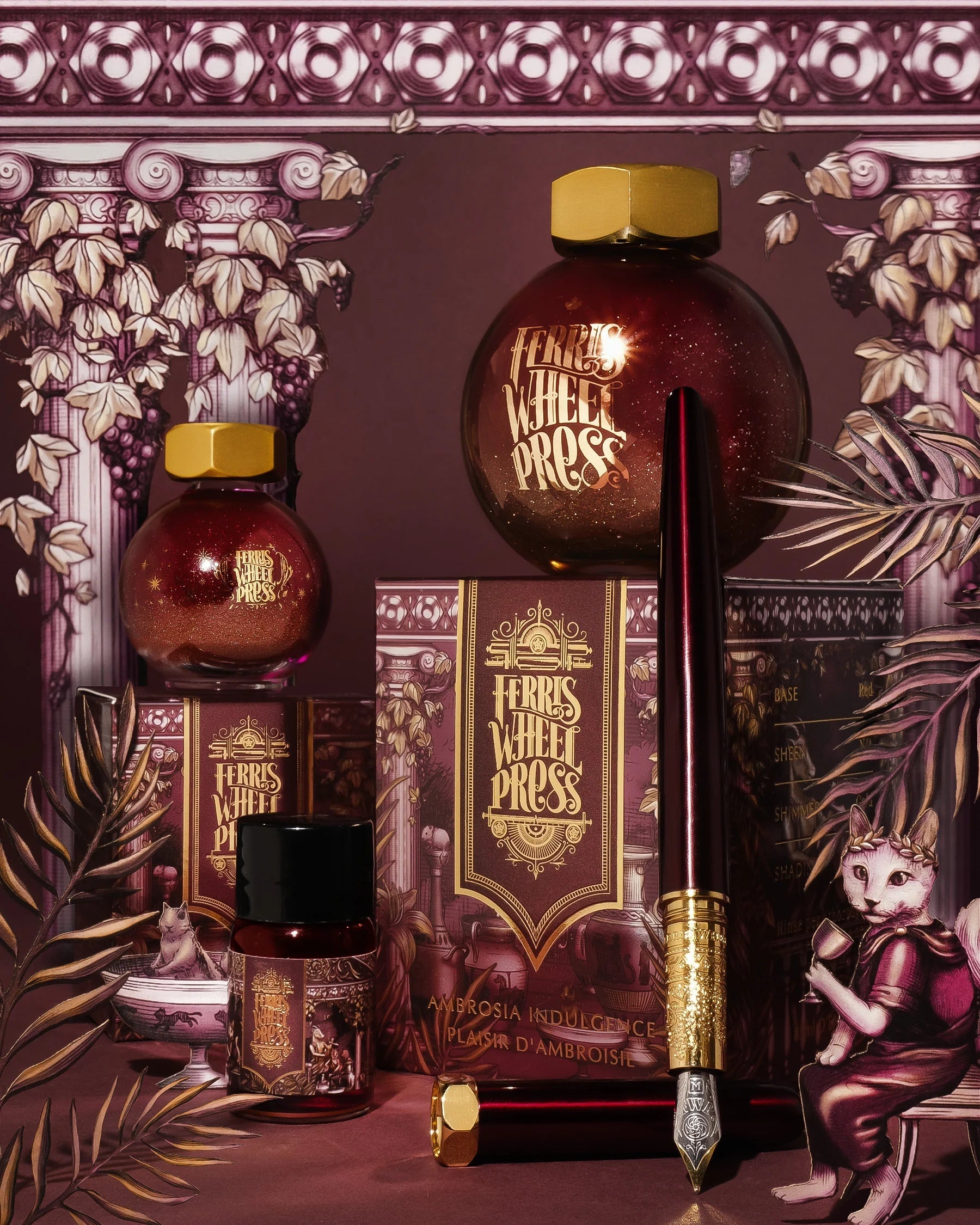 Flacon d'encre FERRIS WHEEL PRESS - FerriTales - King Midas | Ambrosia Indulgence (20ml) - 818351003669