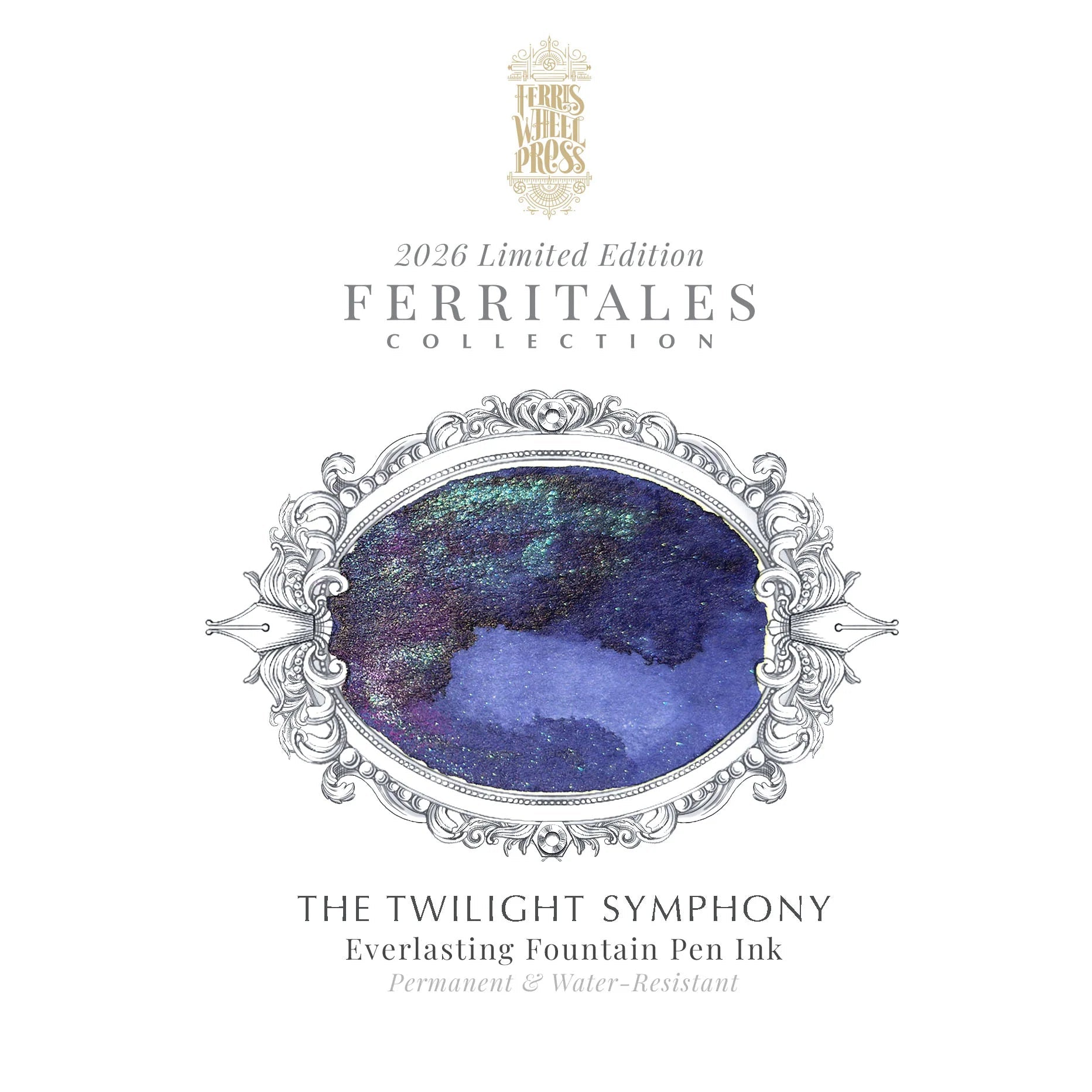 Flacon d'encre FERRIS WHEEL PRESS - FerriTales - Limited Edition 2026 - Everlasting Fountain Pen Ink | The Twilight Symphony (20ml) -