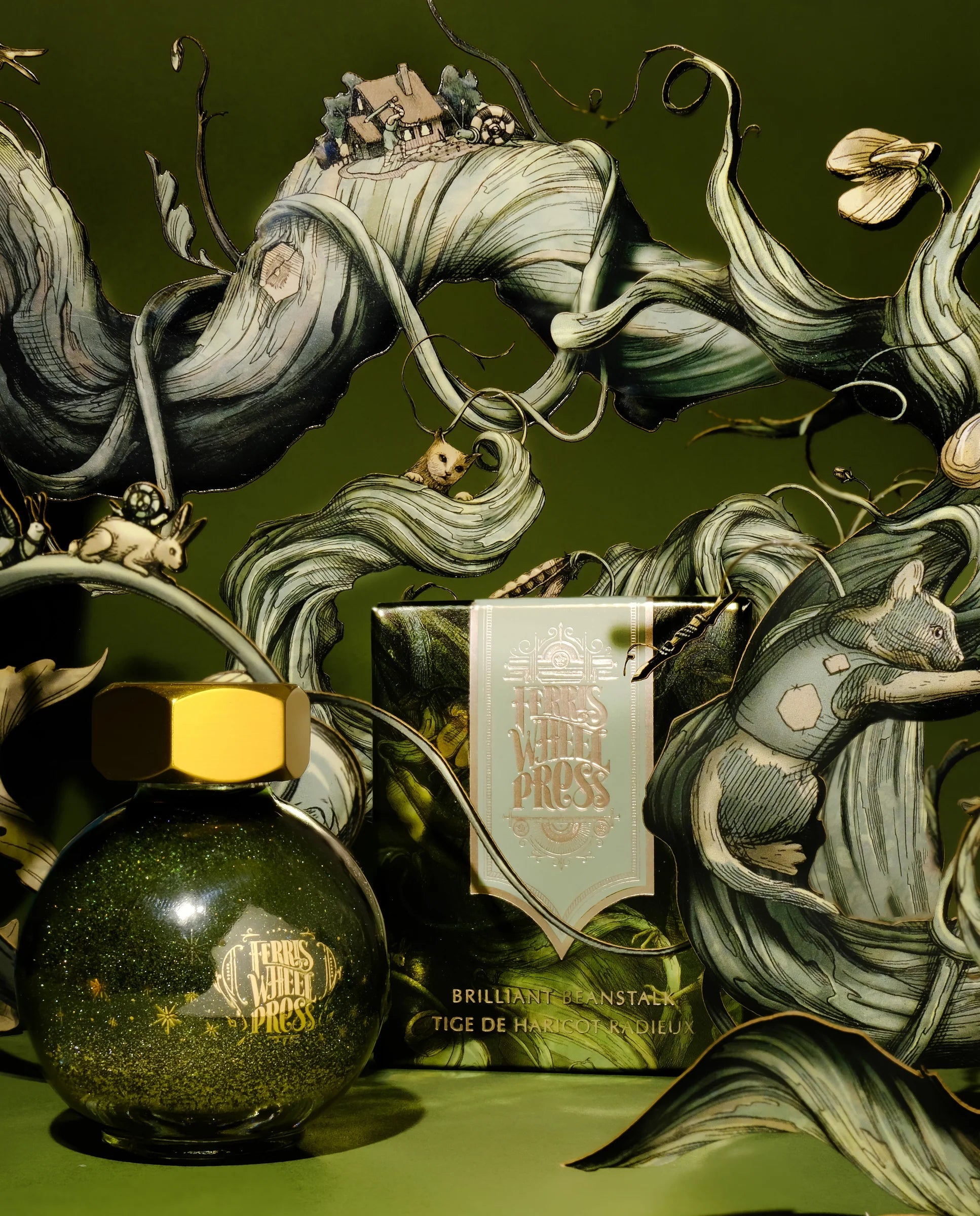 Flacon d'encre FERRIS WHEEL PRESS - FerriTales - Once Upon a Time | Brilliant Beanstalk (20ml) - 818351002471