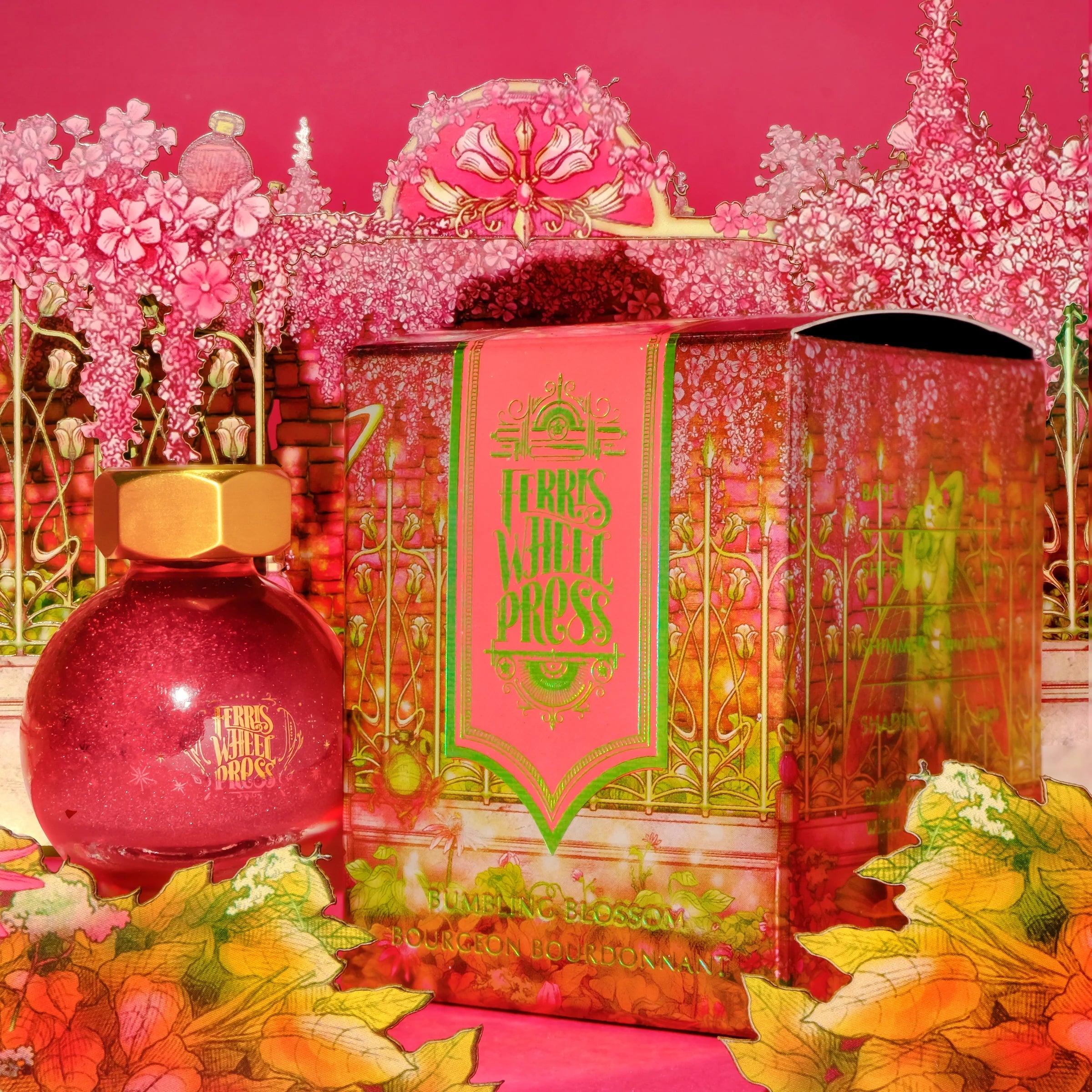 Flacon d'encre FERRIS WHEEL PRESS - FerriTales - Once Upon a Time | Bumbling Blossom (20ml) - 818351002112