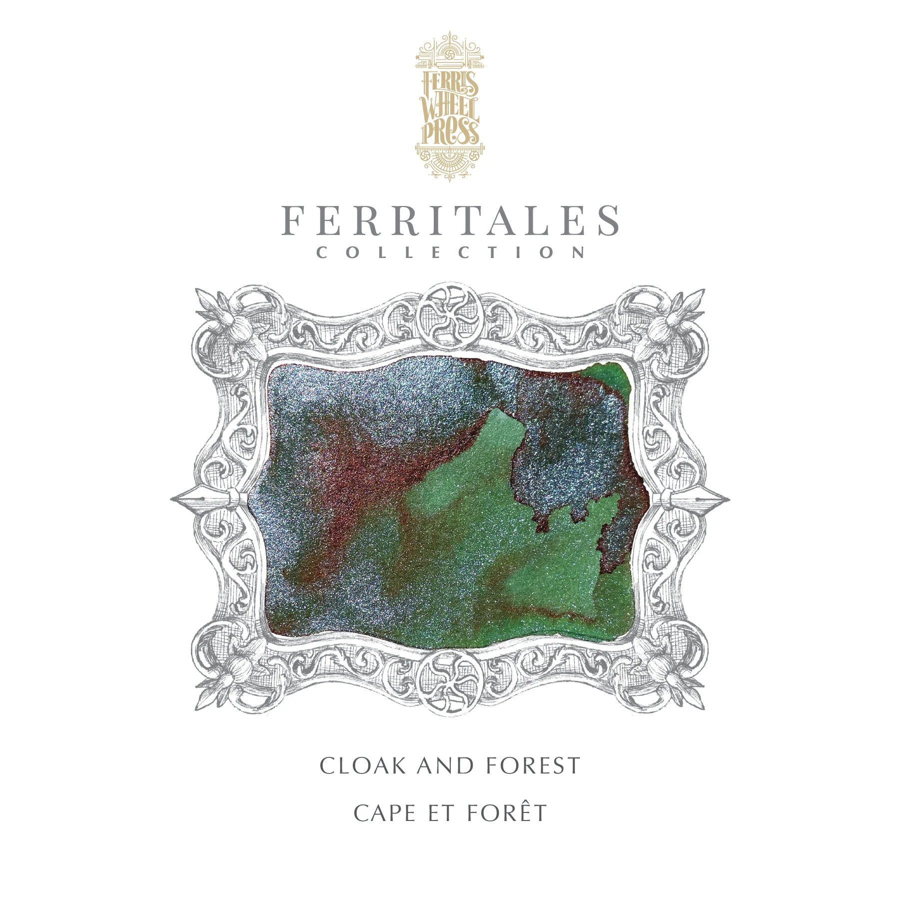 Flacon d'encre FERRIS WHEEL PRESS - FerriTales - Once Upon a Time | Cloak and Forest (20ml) - 818351002051