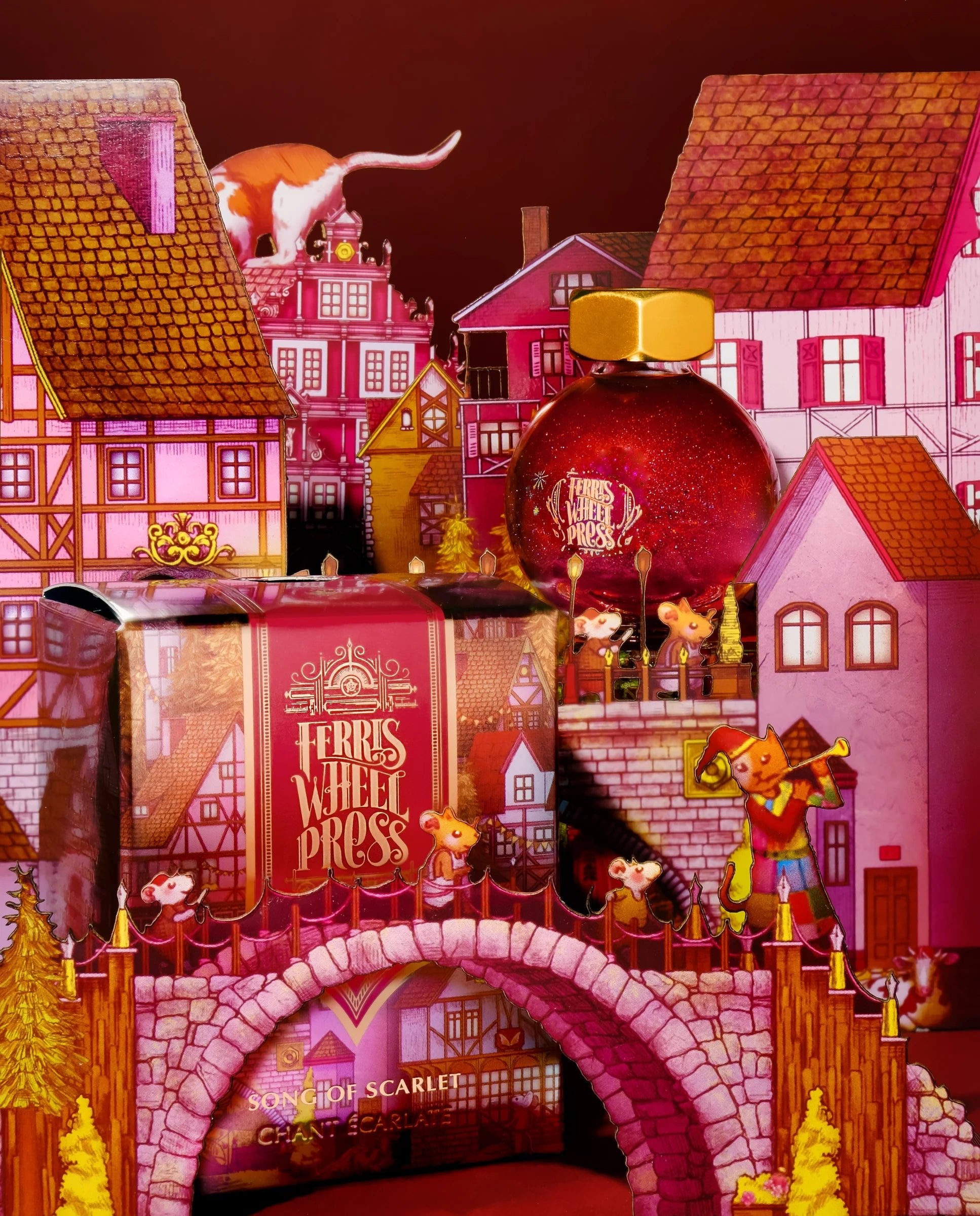Flacon d'encre FERRIS WHEEL PRESS - FerriTales - Once Upon a Time | Song of Scarlet (20ml) - 818351002457