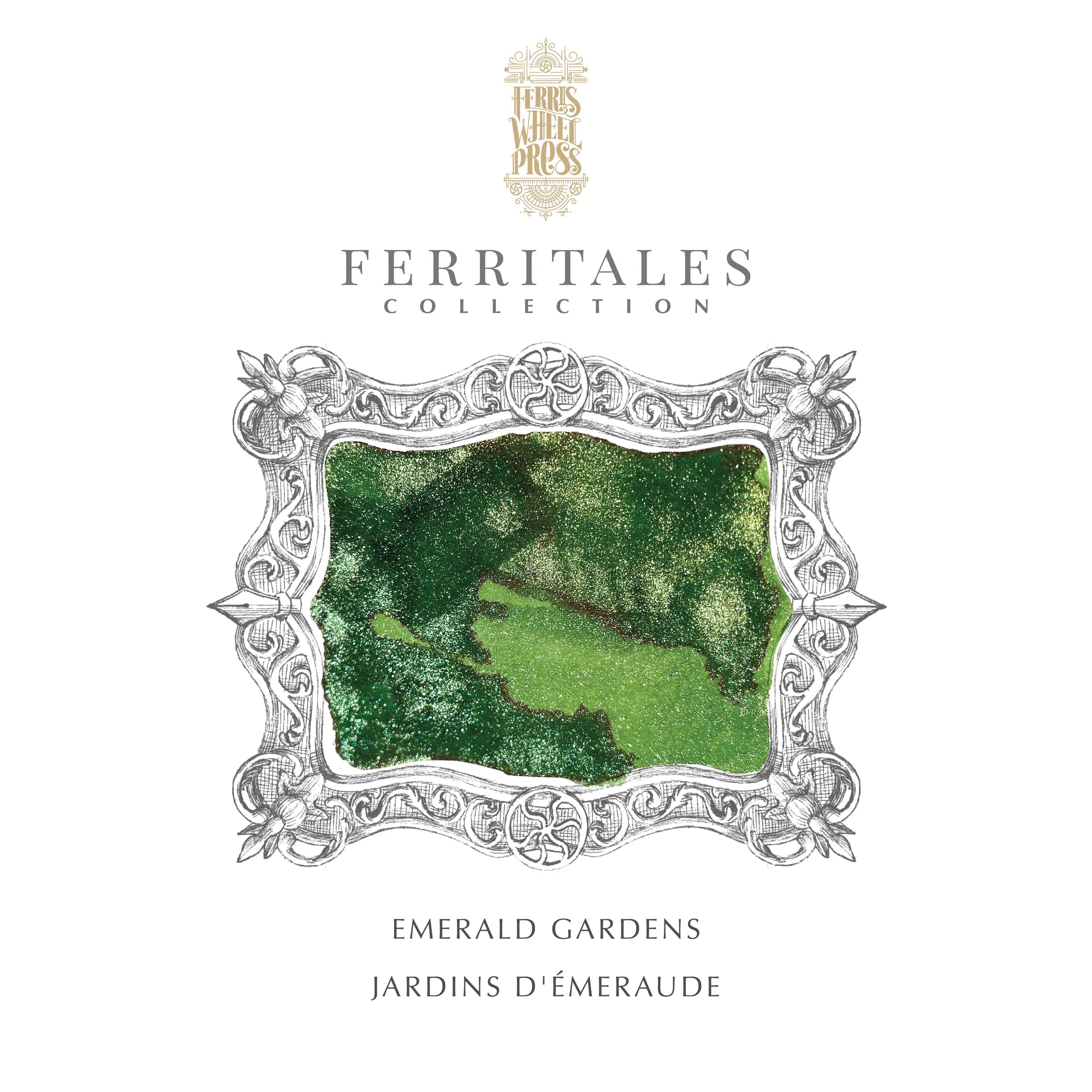 Flacon d'encre FERRIS WHEEL PRESS - FerriTales - The Beauty and the Beast | Emerald Gardens (20ml) - 818351003119