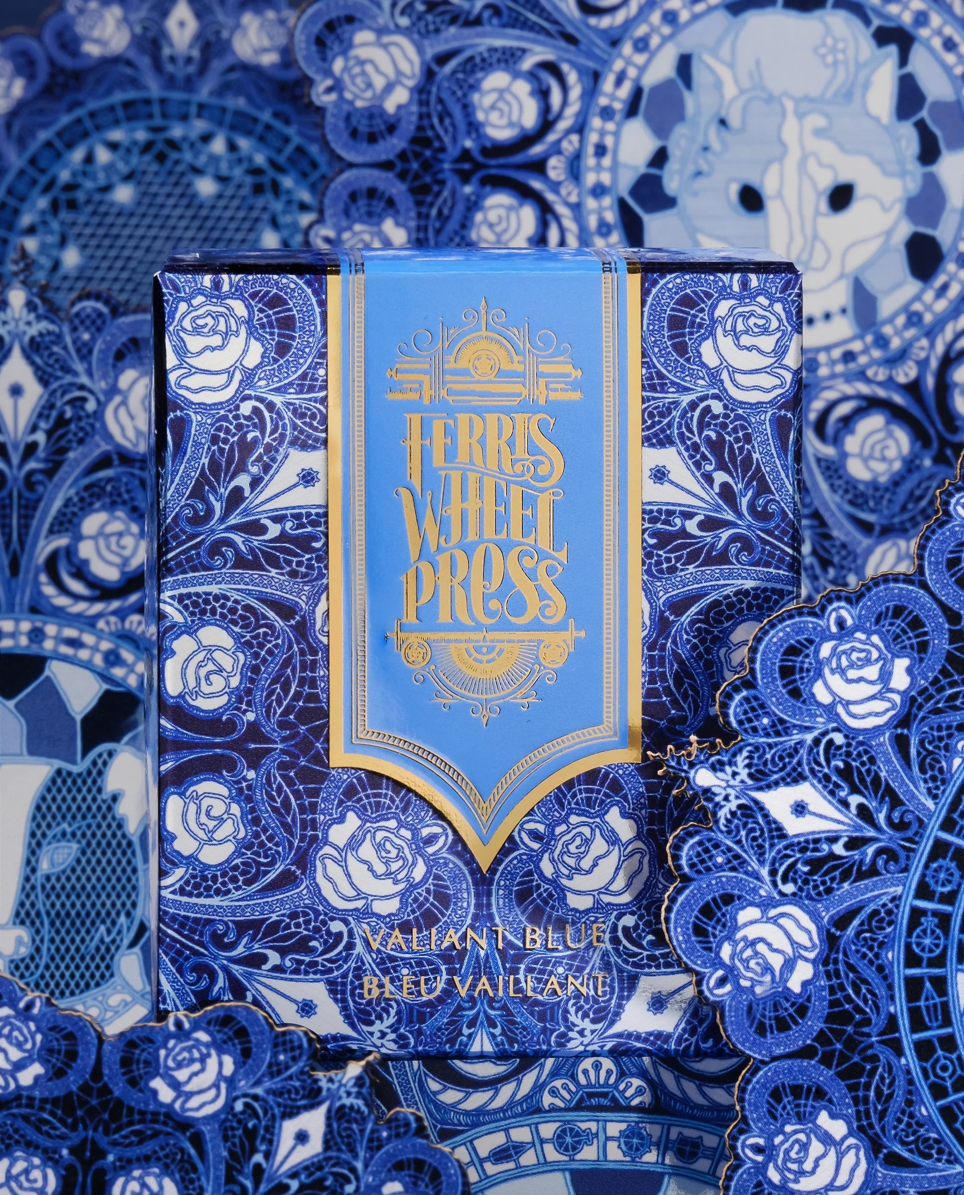 Flacon d'encre FERRIS WHEEL PRESS - FerriTales - The Beauty and the Beast | Valiant Blue (20ml) - 818351003133