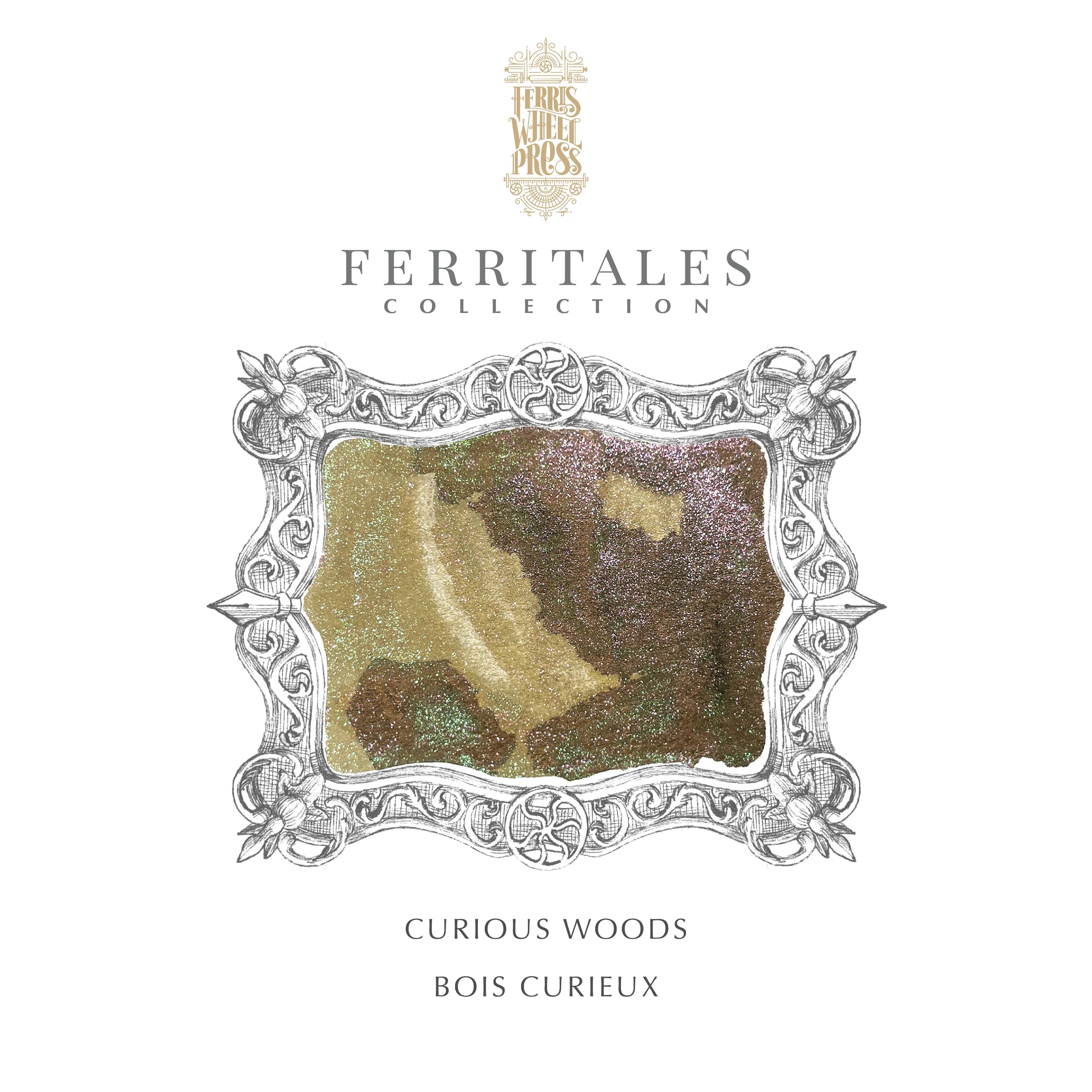 Flacon d'encre FERRIS WHEEL PRESS - FerriTales - The Three Little Pigs | Curious Woods (20ml) - 818351003331