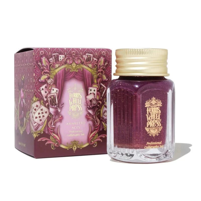 Flacon d'encre FERRIS WHEEL PRESS - Professional Calligraphy Ink - Amaretto Aces (28ml) - 818351005472