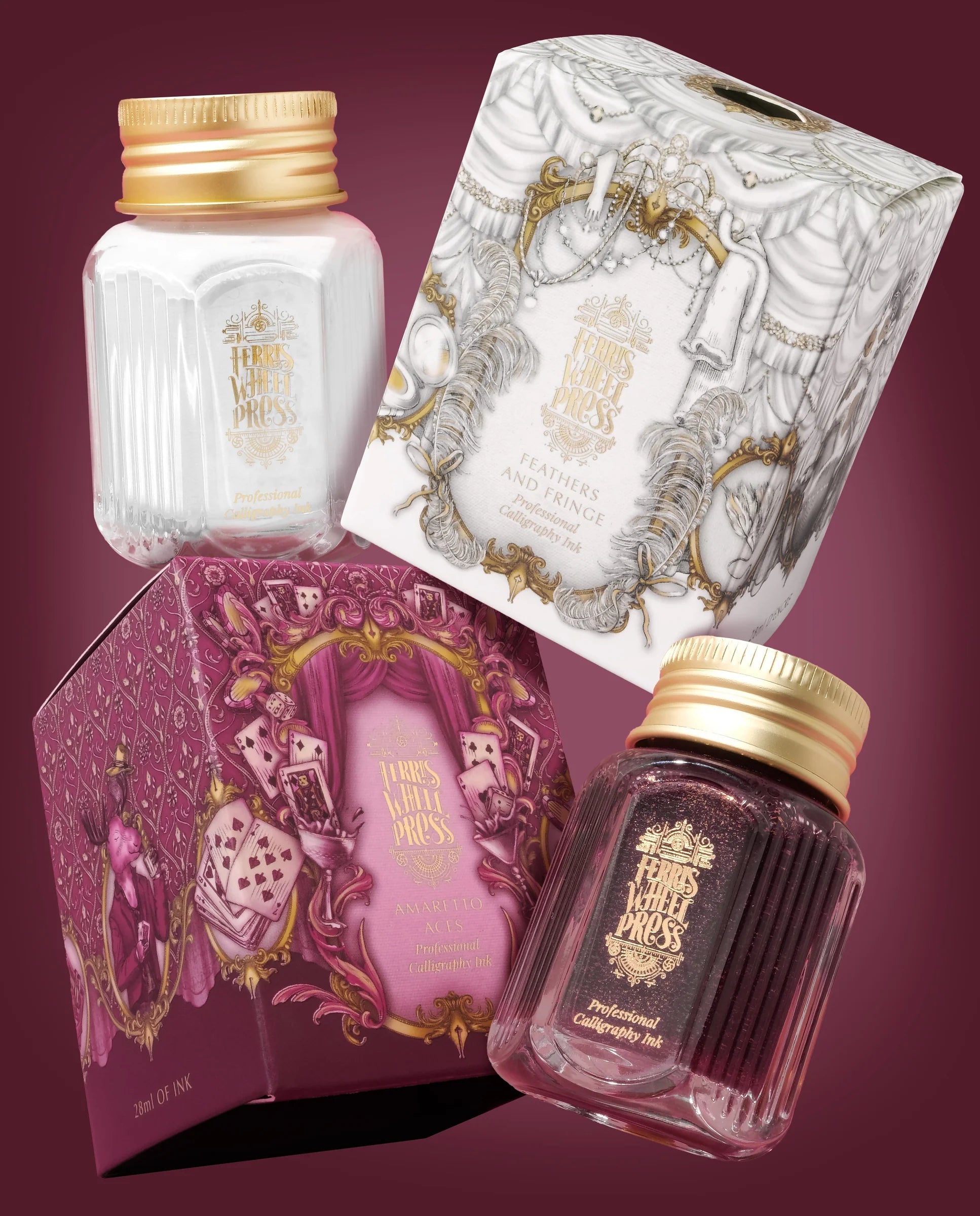 Flacon d'encre FERRIS WHEEL PRESS - Professional Calligraphy Ink - Amaretto Aces (28ml) - 818351005472