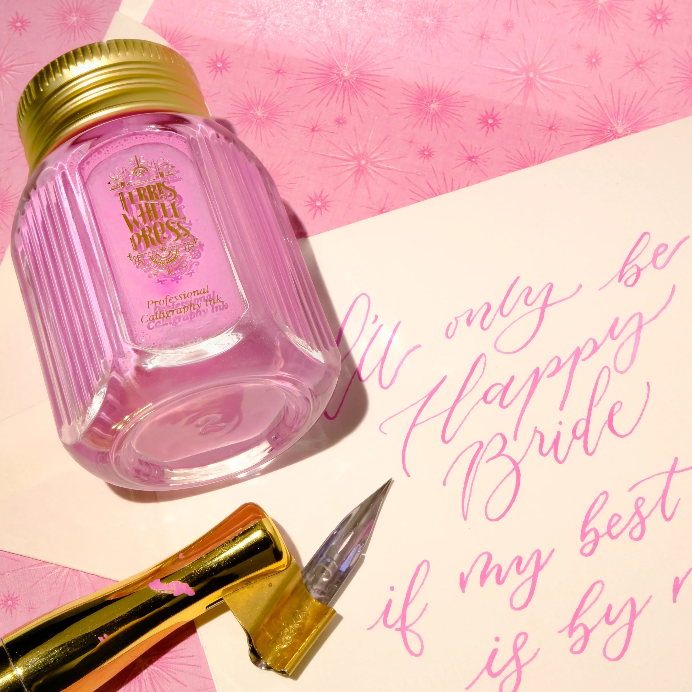 Flacon d'encre FERRIS WHEEL PRESS - Professional Calligraphy Ink - Bride to Be - 28 ml - 818351002327