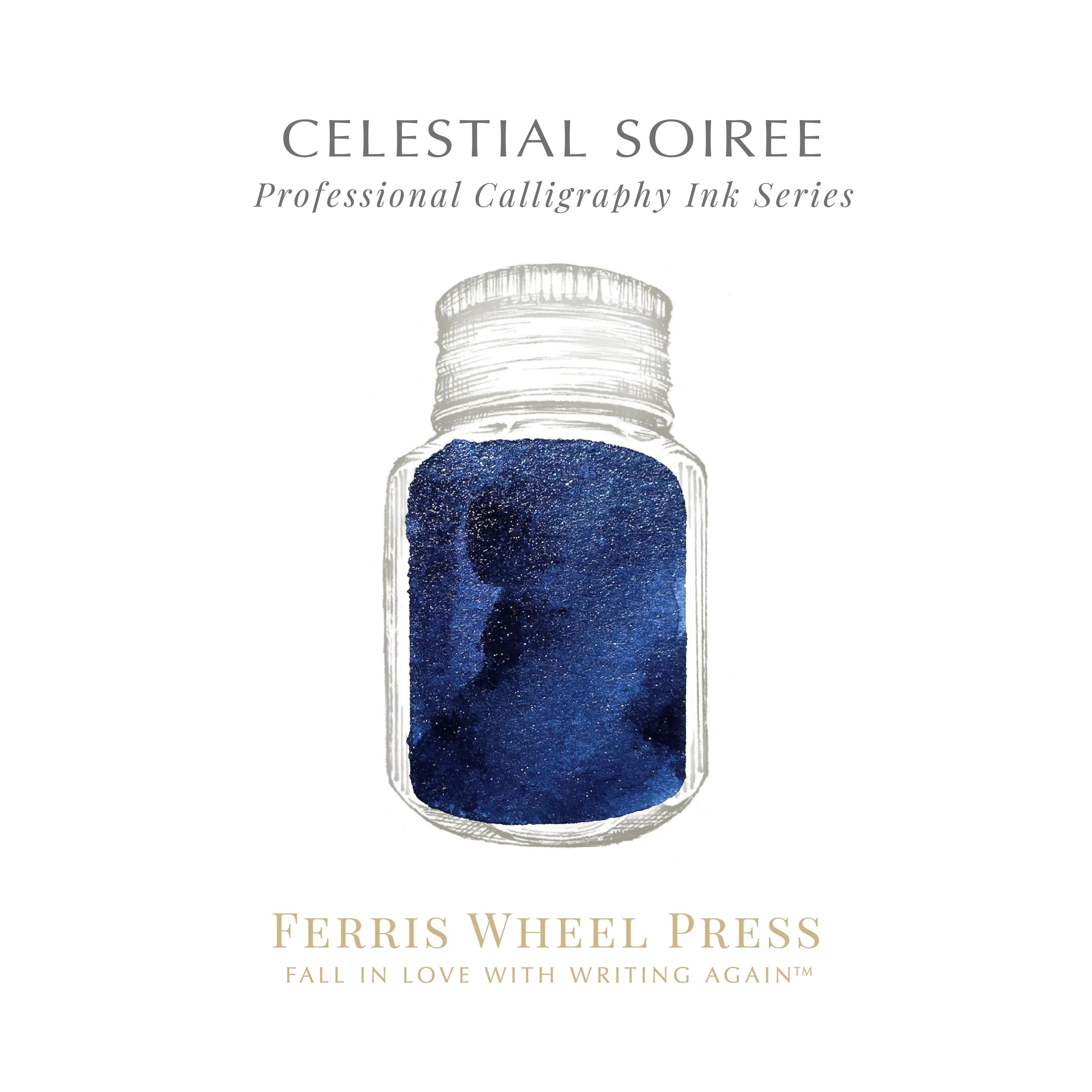 Flacon d'encre FERRIS WHEEL PRESS - Professional Calligraphy Ink - Celestial Soiree - 28 ml - 818351002754
