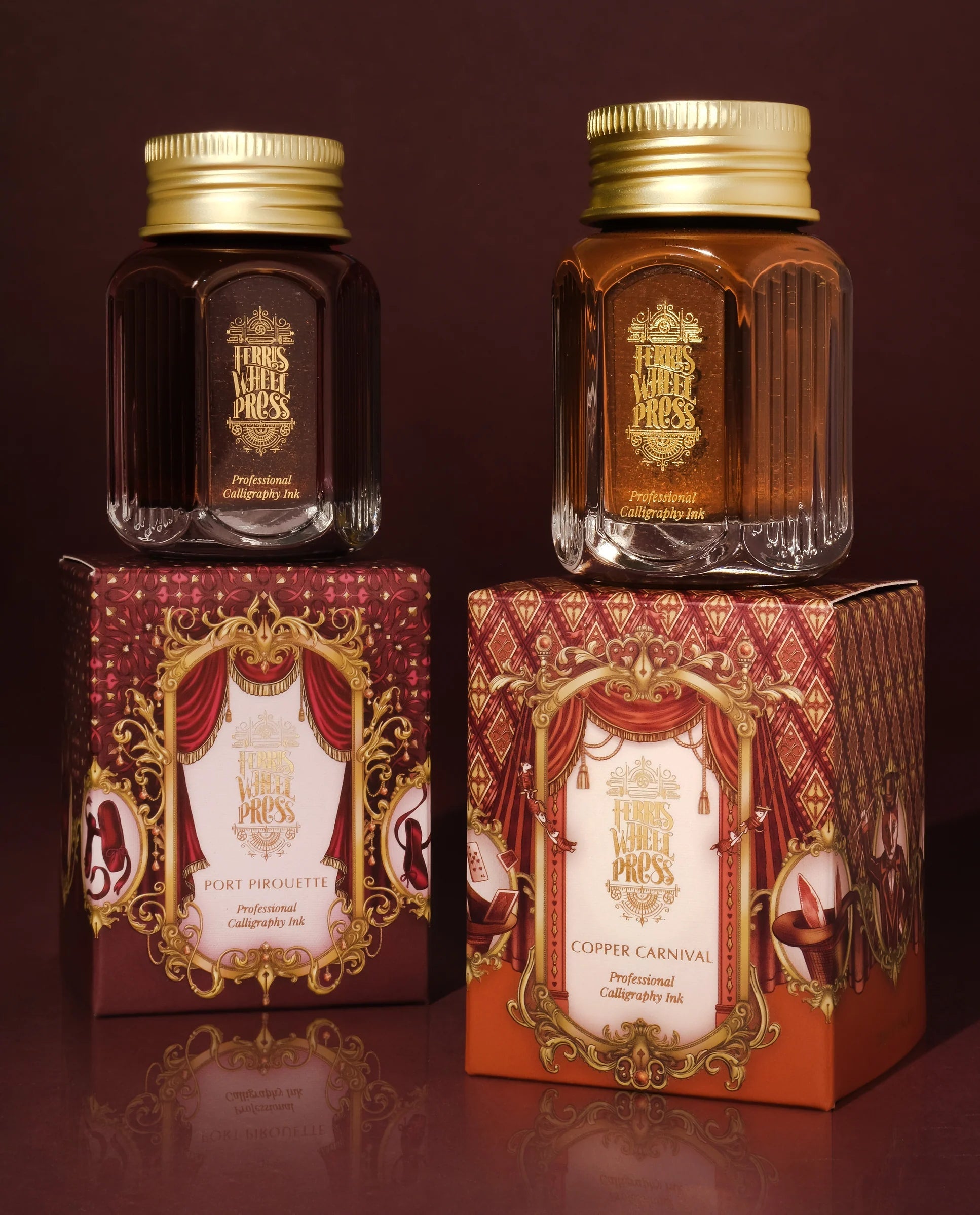 Flacon d'encre FERRIS WHEEL PRESS - Professional Calligraphy Ink - Copper Carnival - 28 ml - 818351003614