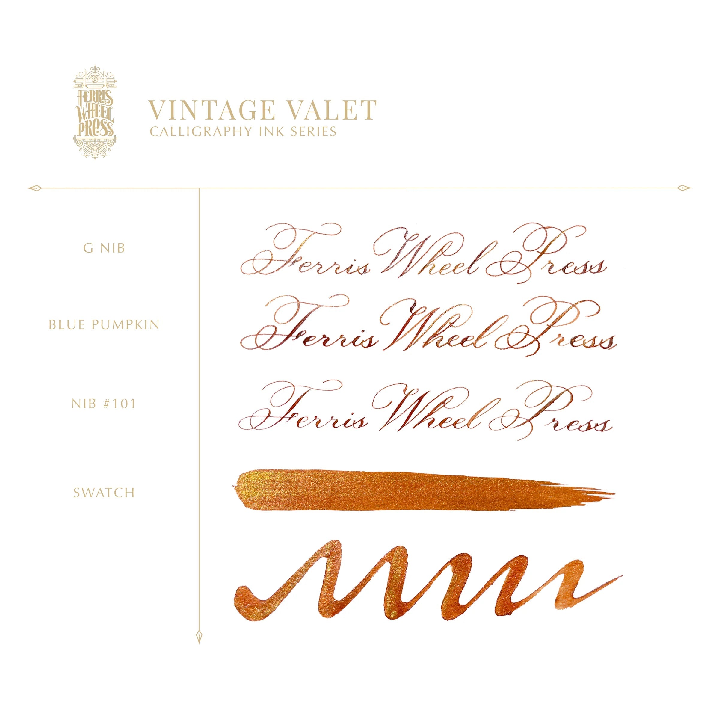 Flacon d'encre FERRIS WHEEL PRESS - Professional Calligraphy Ink - Vintage Valet (28ml) -