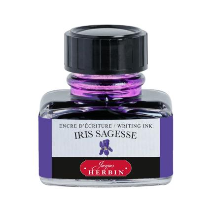 Flacon d'encre JACQUES HERBIN - Encre d'écriture - Iris Sagesse (30ml) - 30 ml - 3188550130754