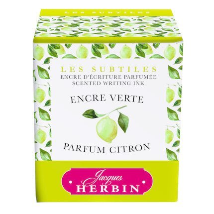 Flacon d'encre JACQUES HERBIN - Encre d'écriture parfumée - Parfum Citron (30ml) - 30 ml - 3188550137364